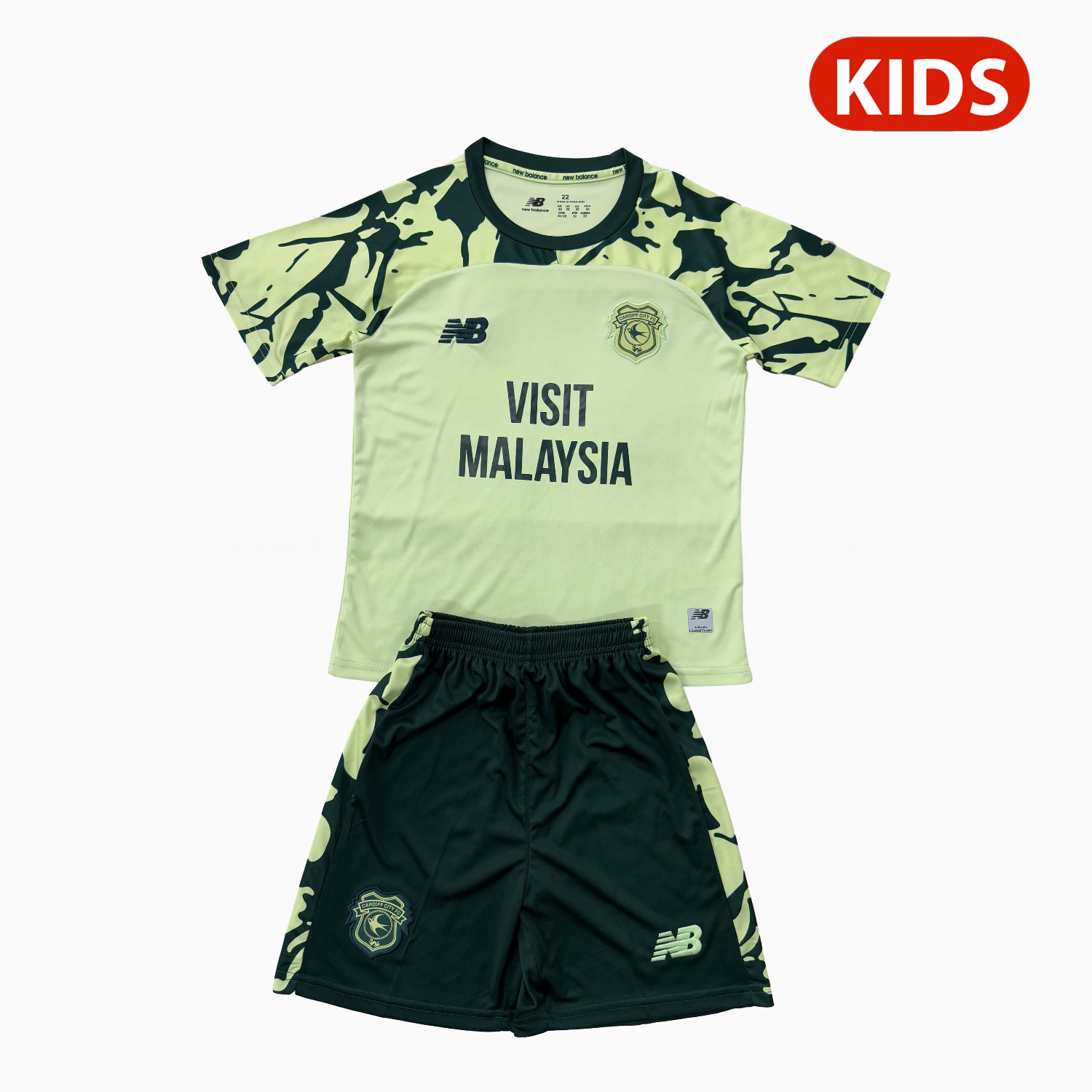 Cardiff City 25-26 Away Kids Kit - Unitedfutballjersey