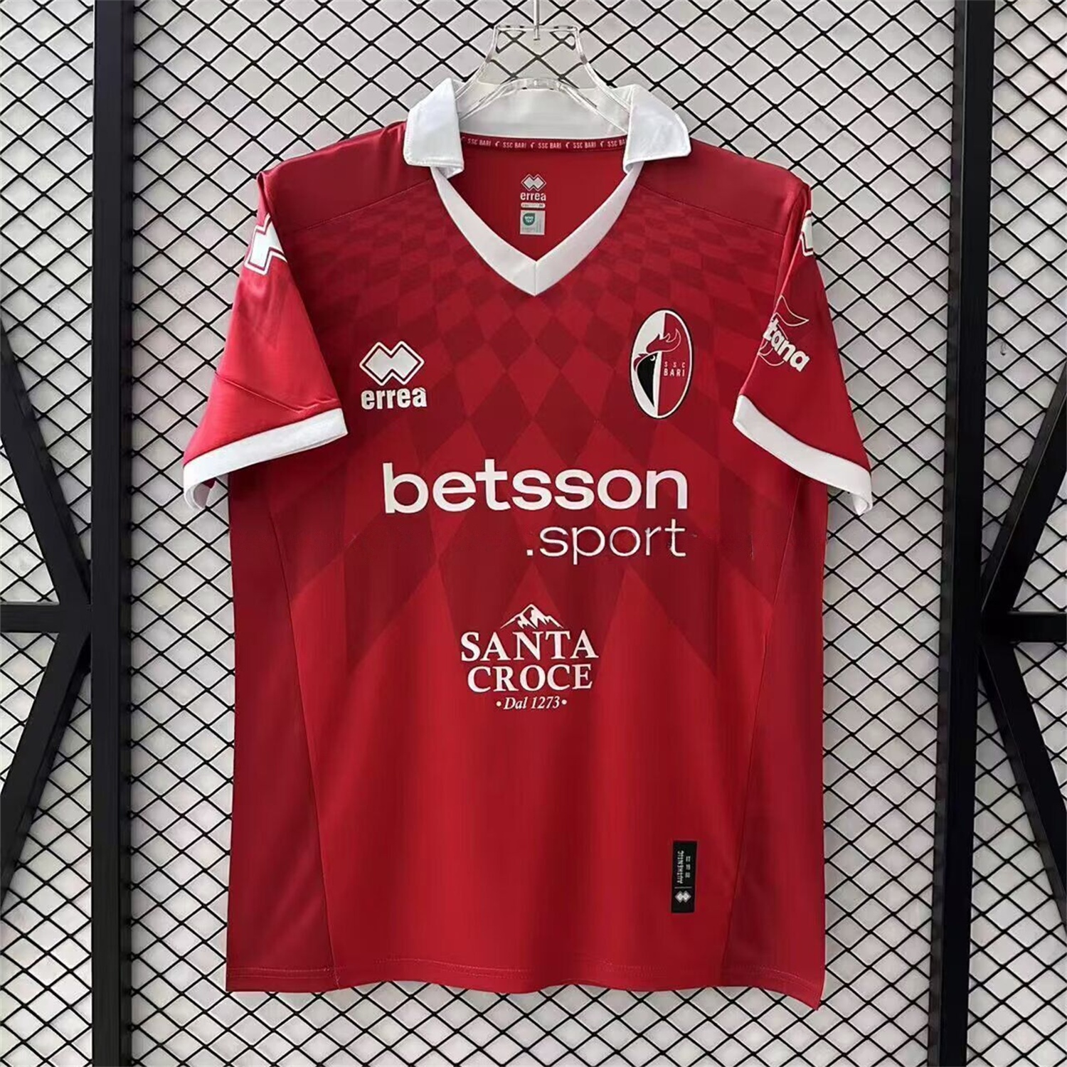 SSC Bari 25-26 Away Red Jersey - Fans Version - Unitedfutballjersey