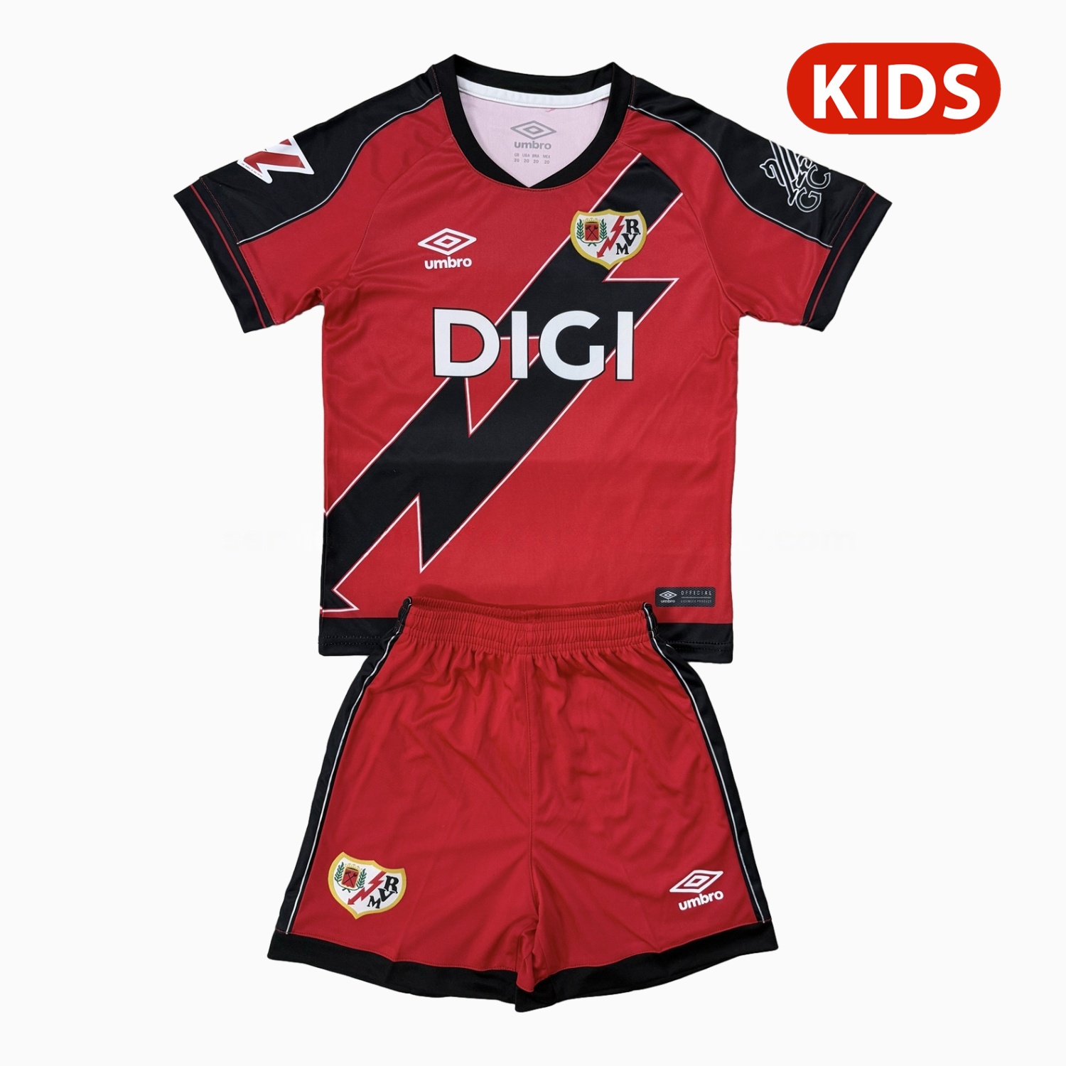 Rayo Vallecano 25-26 Away Kids Kit - Unitedfutballjersey