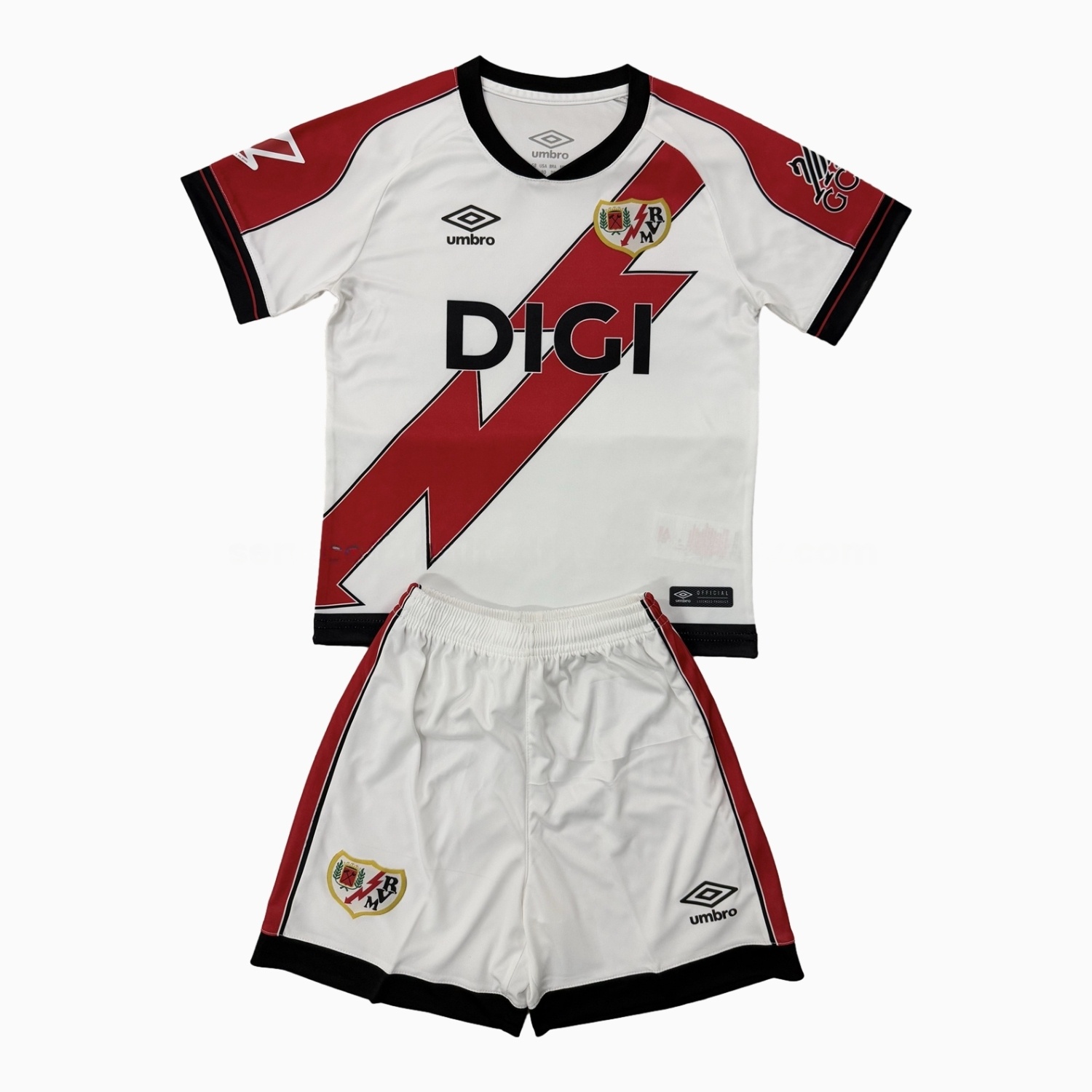 Rayo Vallecano 25-26 Home Kids Kit - Unitedfutballjersey
