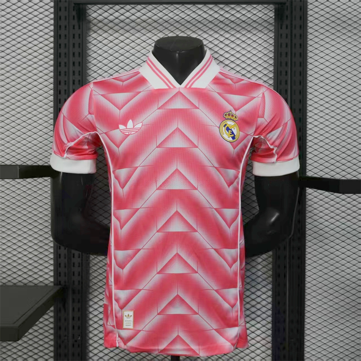 Real Madrid 25-26 Refracted Pink Light White Special Jersey - Player Version - Unitedfutballjersey