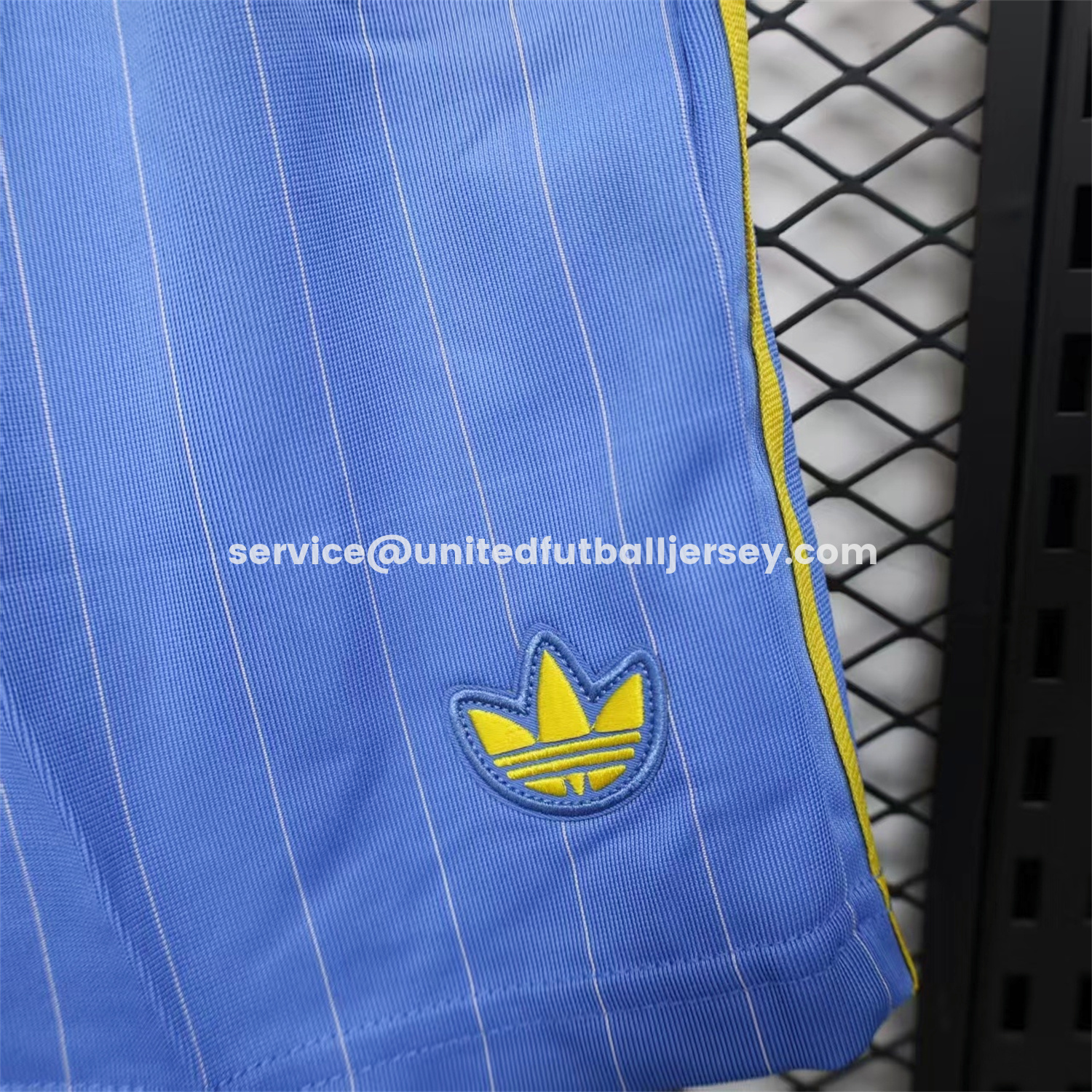 Manchester United 25-26 Trefoil Blue Travel Shorts - Player Version - Unitedfutballjersey