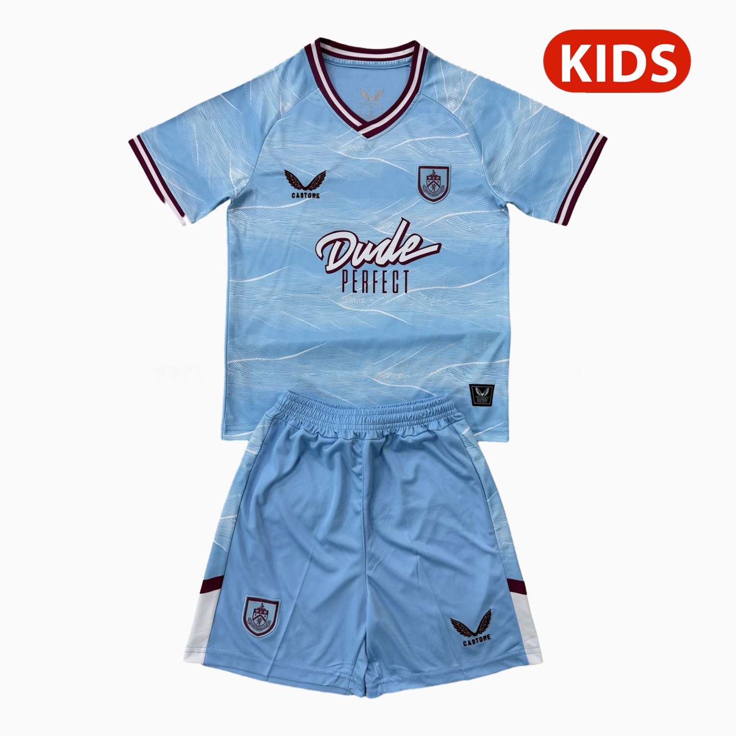 Burnley 25-26 Away Kids Kit - Unitedfutballjersey