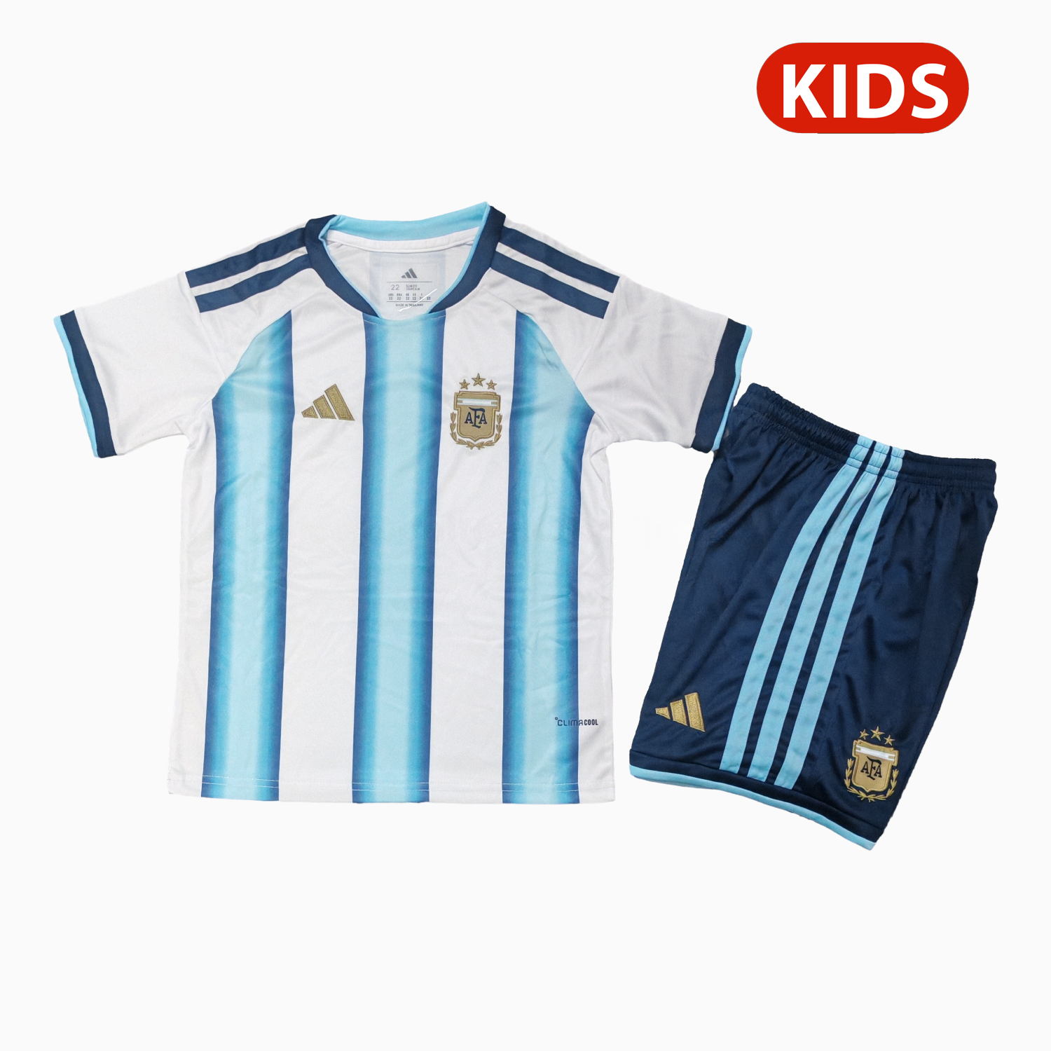 Argentina 2026 Home Kids Kit - Without Chest Patch - Unitedfutballjersey