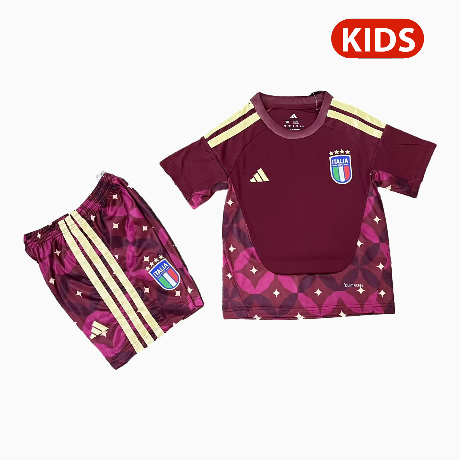 Italy 2026 Goalkeeper Red Kids Kit - Unitedfutballjersey