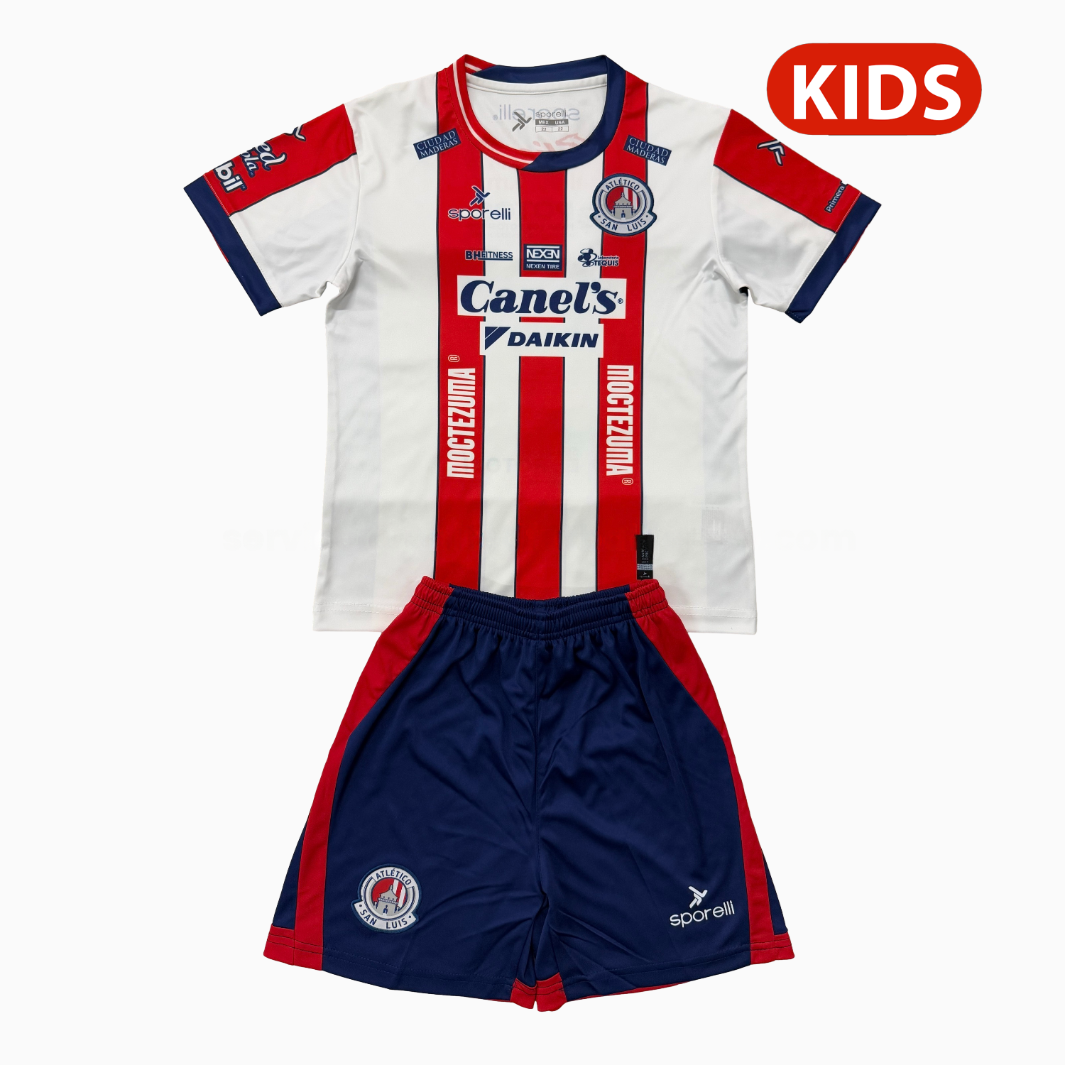 Atlético San Luis 25-26 Home Kids Kit - Unitedfutballjersey
