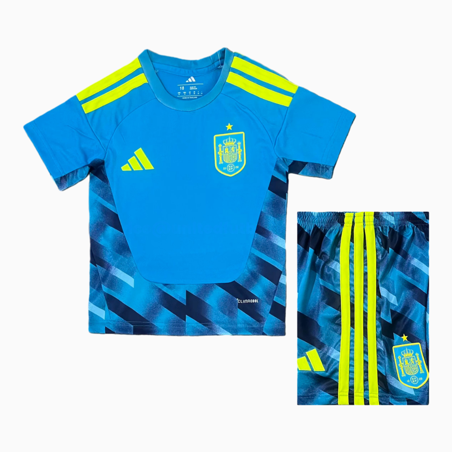 Spain 2026 Goalkeeper Blue Kids Kit - Unitedfutballjersey