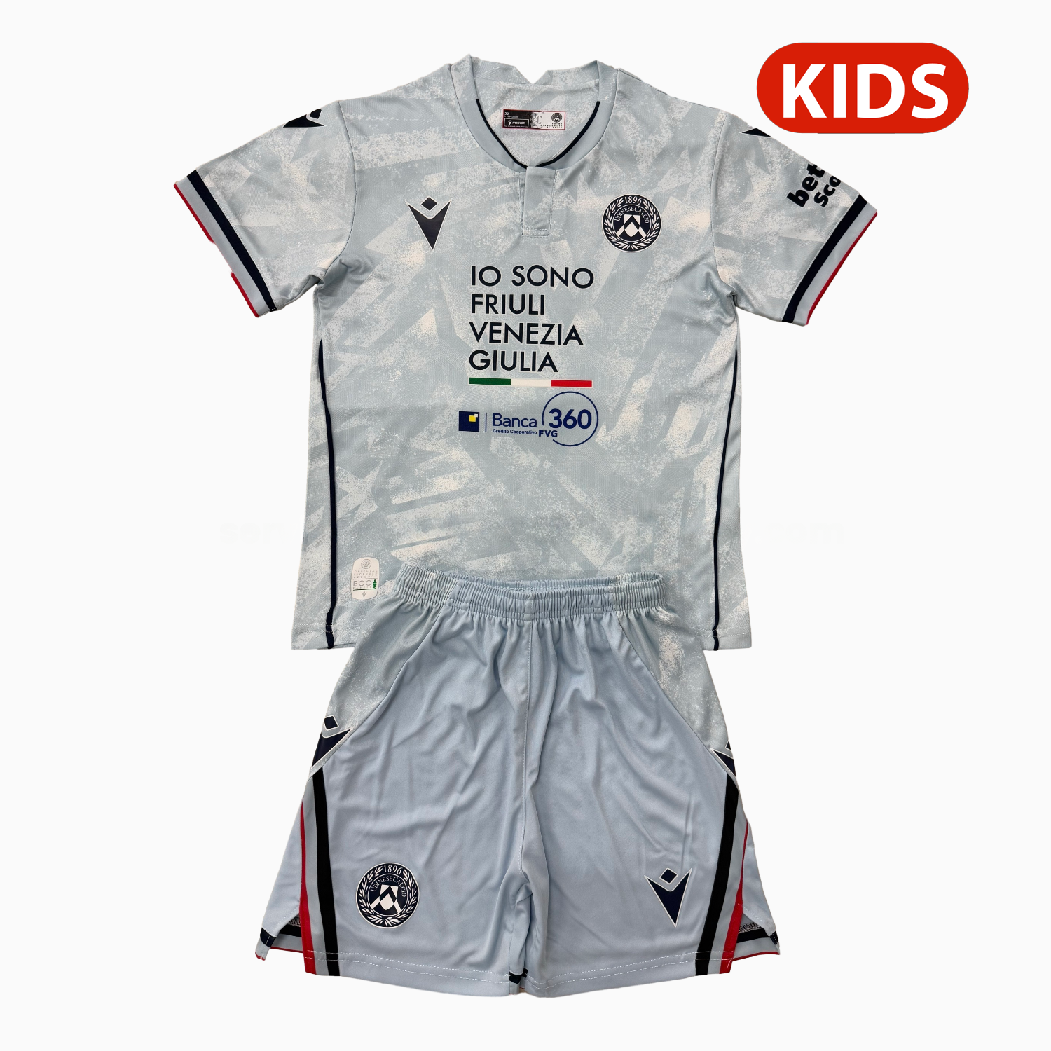 Udinese 25-26 Away Kids Kit - Unitedfutballjersey