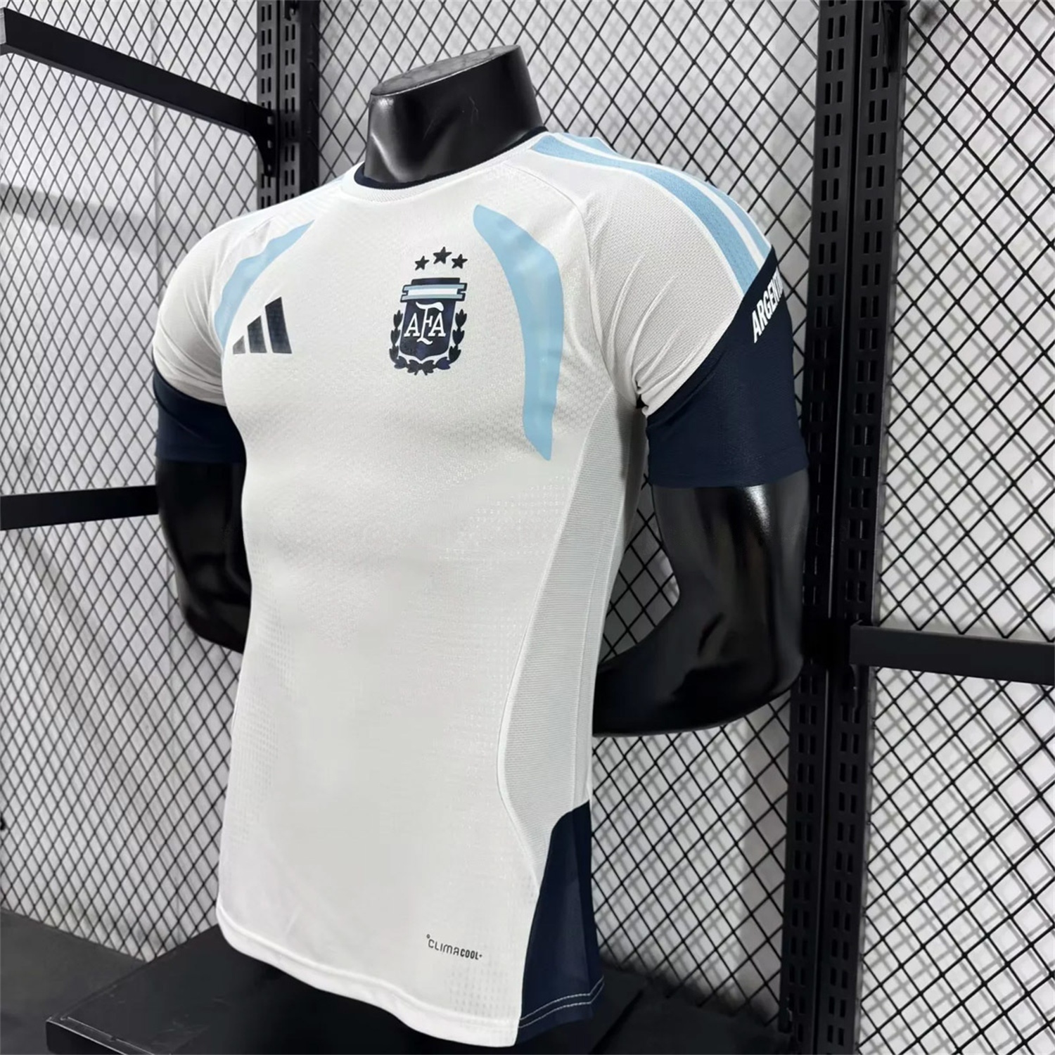 Argentina 2026 White Pre-Match Training Jersey - Player Version - Unitedfutballjersey
