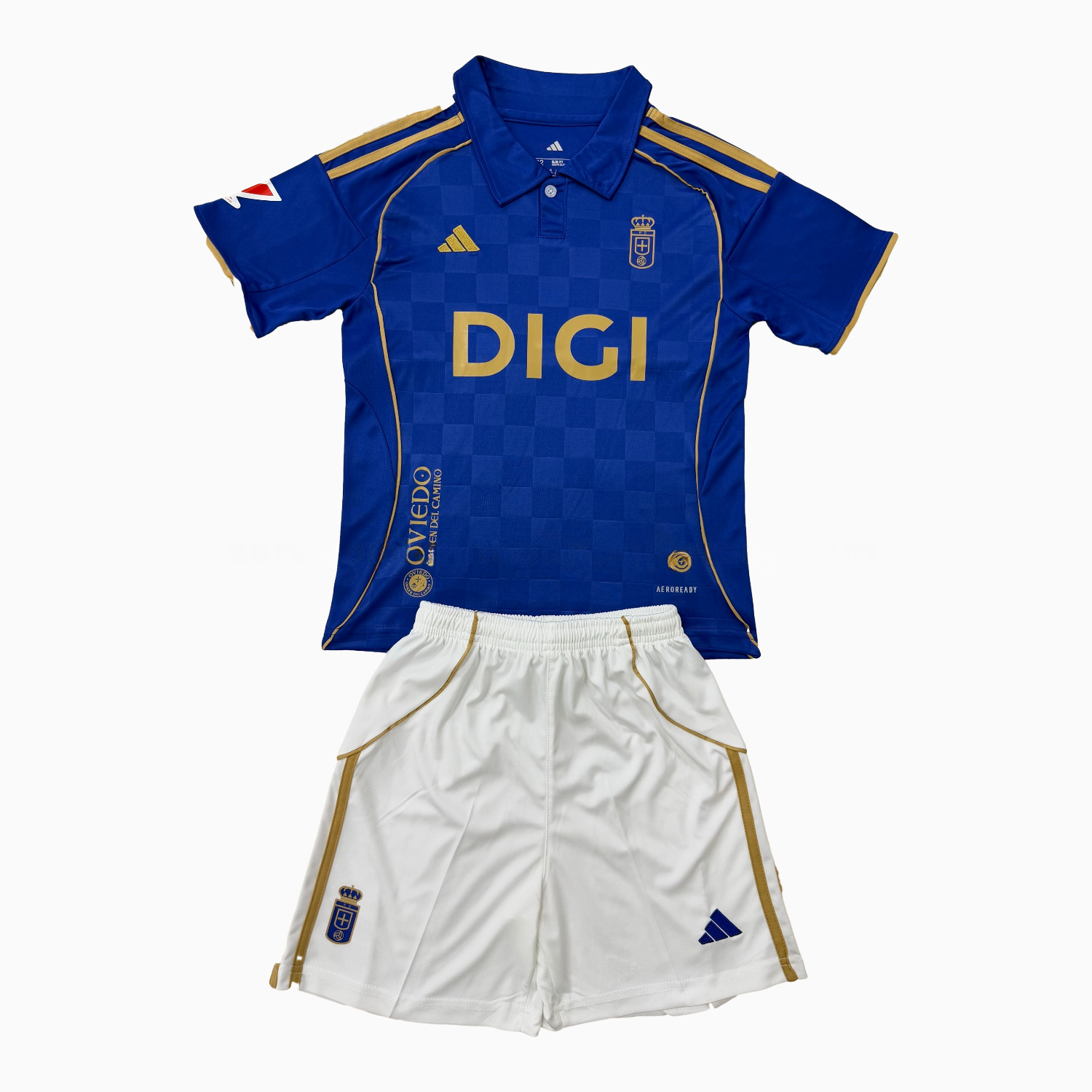 Real Oviedo 25-26 Home Men's Adult Jersey Set - Fans Version - Unitedfutballjersey