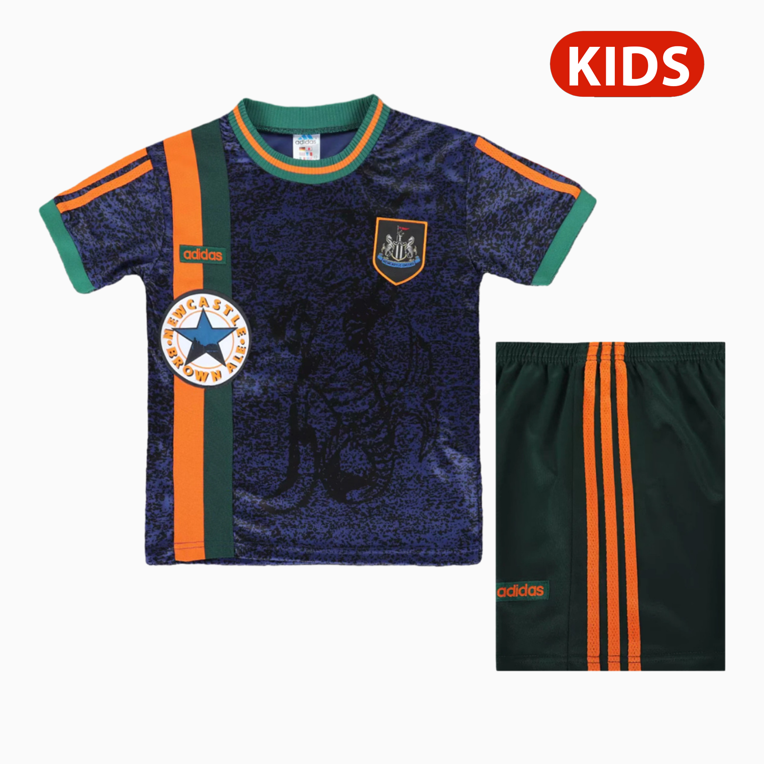 Retro Newcastle United 1997-98 Away Kids Kit - Unitedfutballjersey