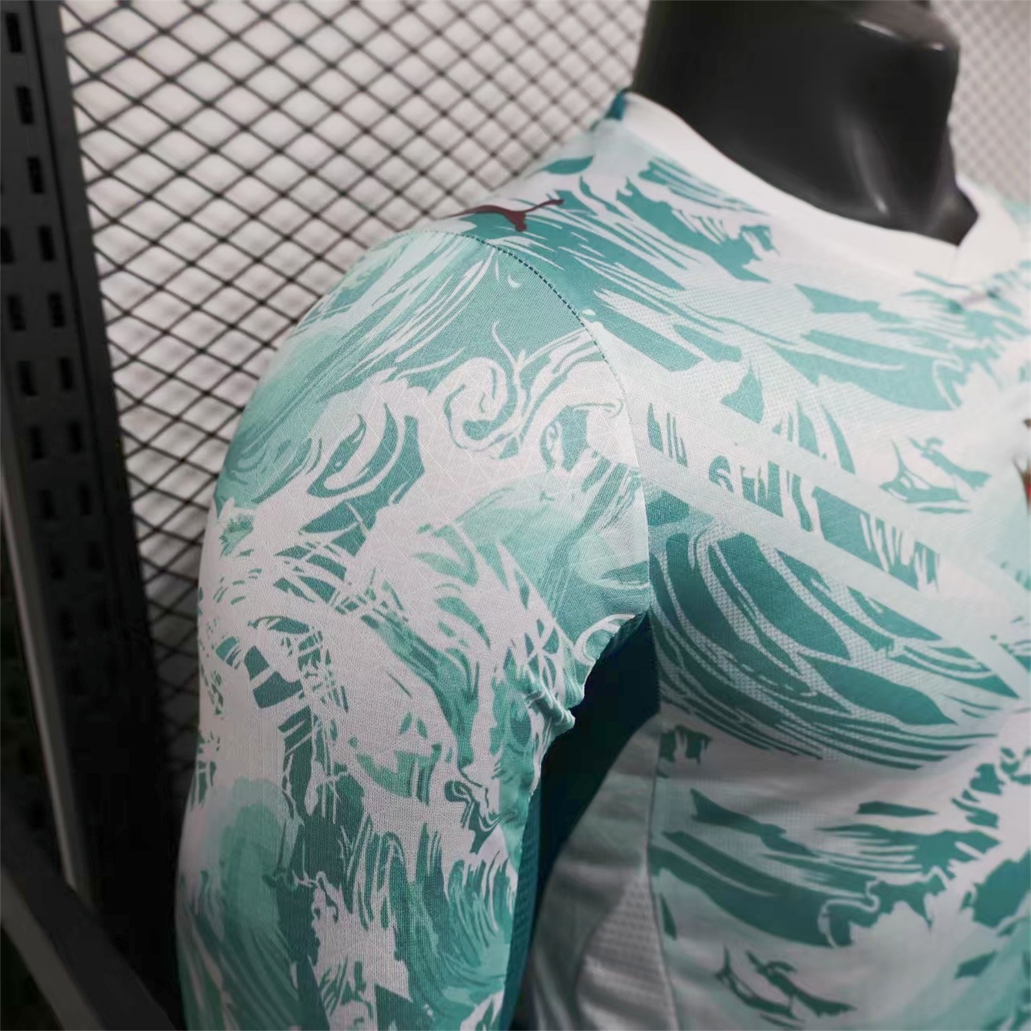 Portugal 2026 Away White And Cyan Long Sleeves Jersey - Player Version - Unitedfutballjersey