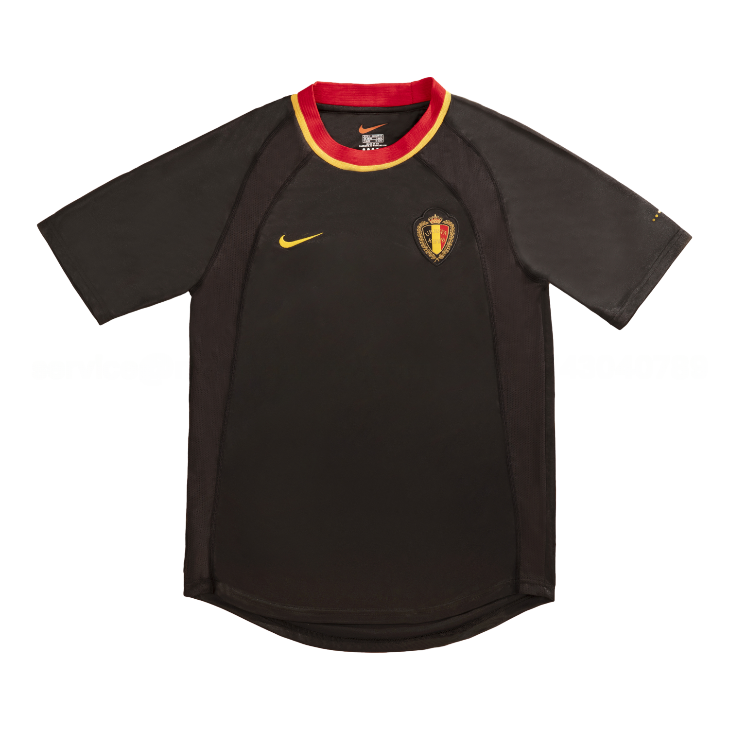 Retro Belgium 2000 Away Black Jersey - Unitedfutballjersey