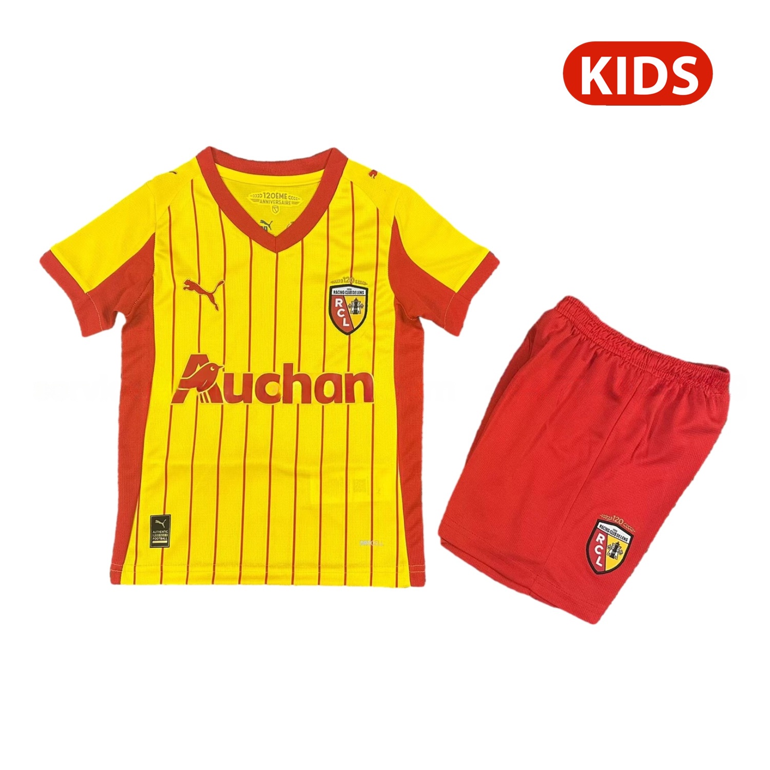 RC Lens 25-26 Home Kids Kit - Unitedfutballjersey