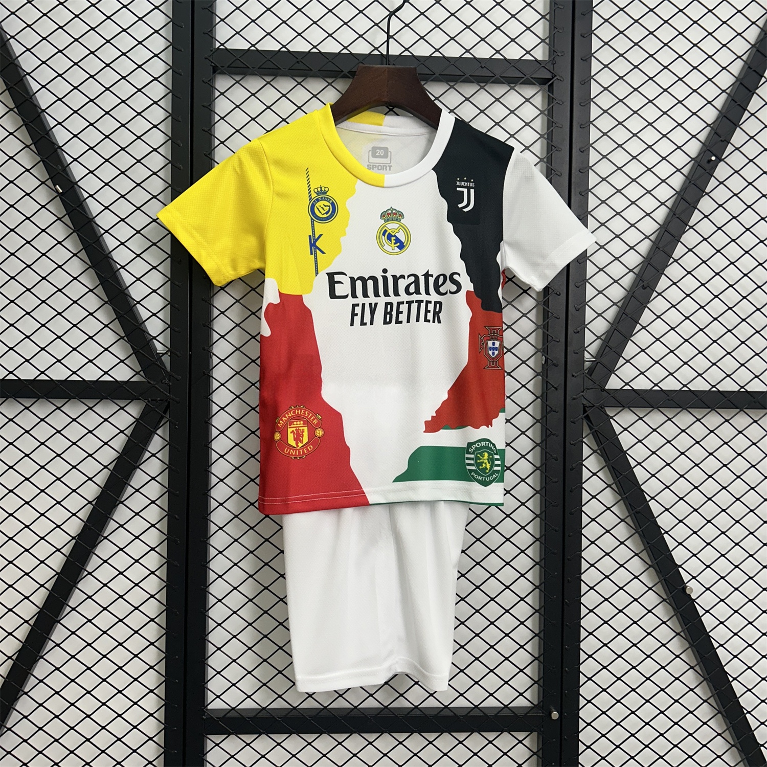 Cristiano Ronaldo Career Commemorative Kids Kit - Real Madrid Manchester United Juventus Portugal Al Nassr Sporting CP - Player Version - Unitedfutballjersey