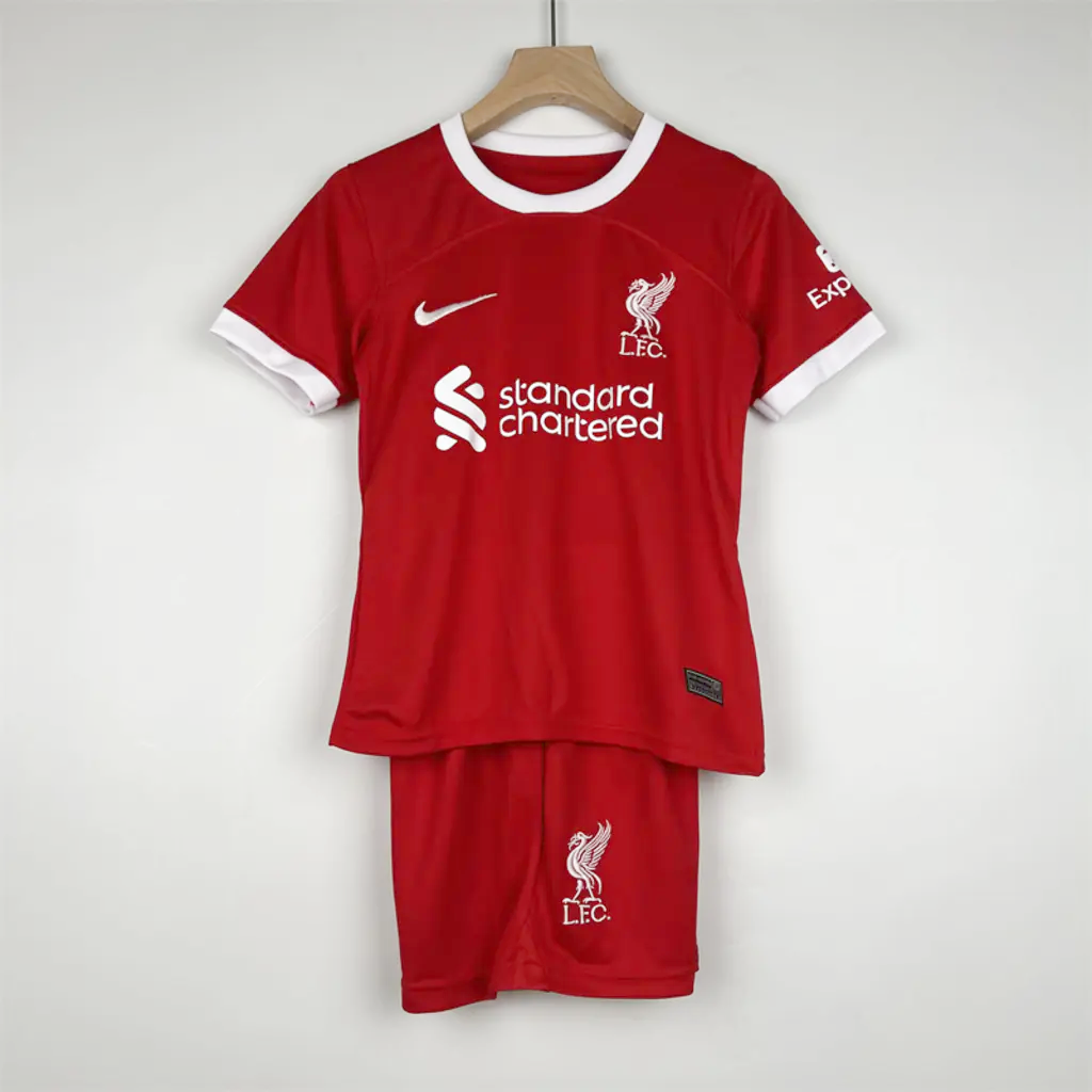 Liverpool 23/24 Home Kids Kit - Unitedfutballjersey