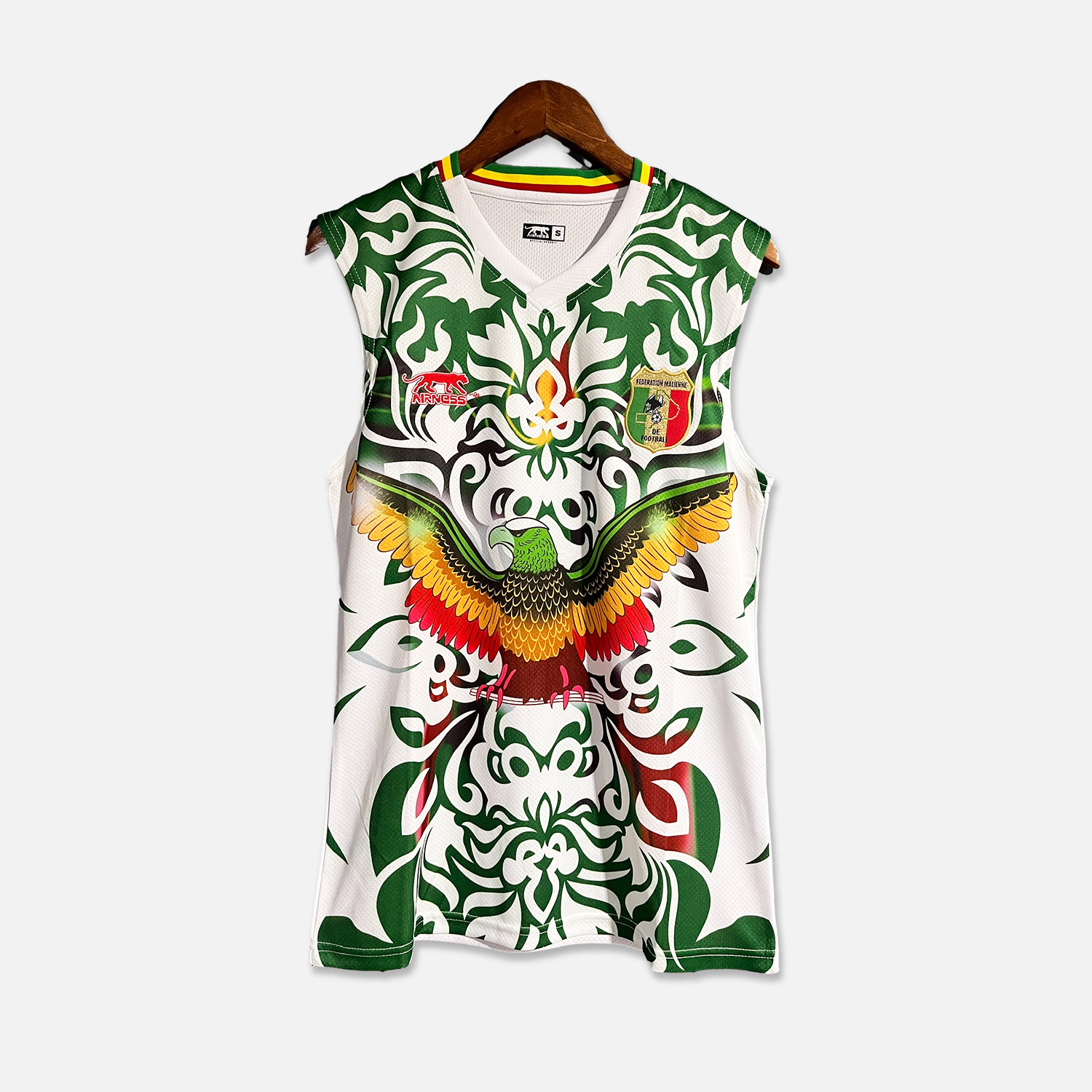 Mali 23-24 Training Vest - White & Green - Unitedfutballjersey