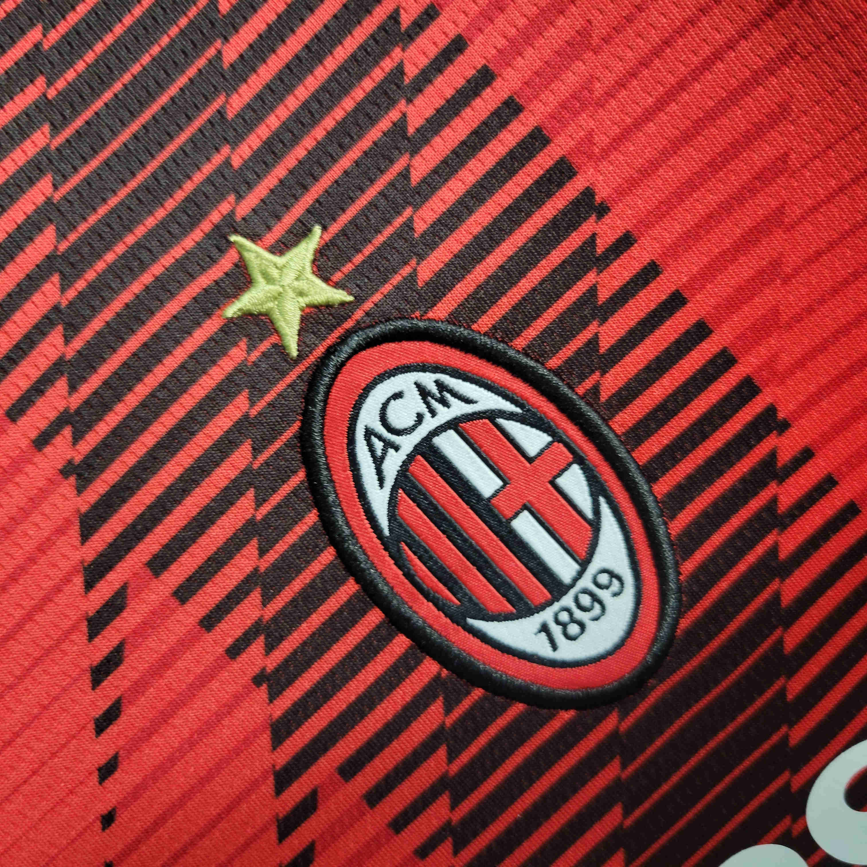 AC Milan 23-24 Home Kids Kit - Unitedfutballjersey