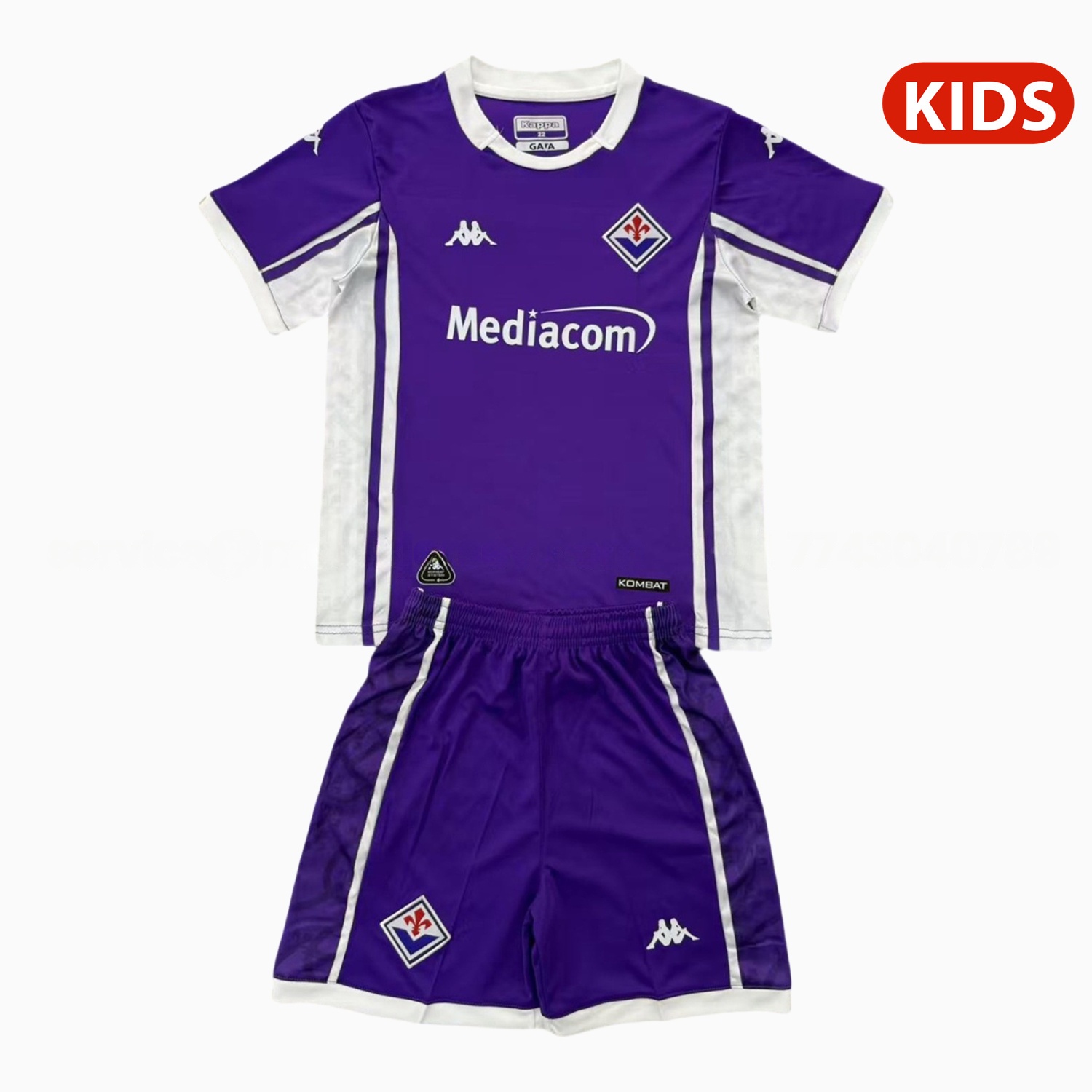 Fiorentina 25-26 Home Kids Kit - Unitedfutballjersey