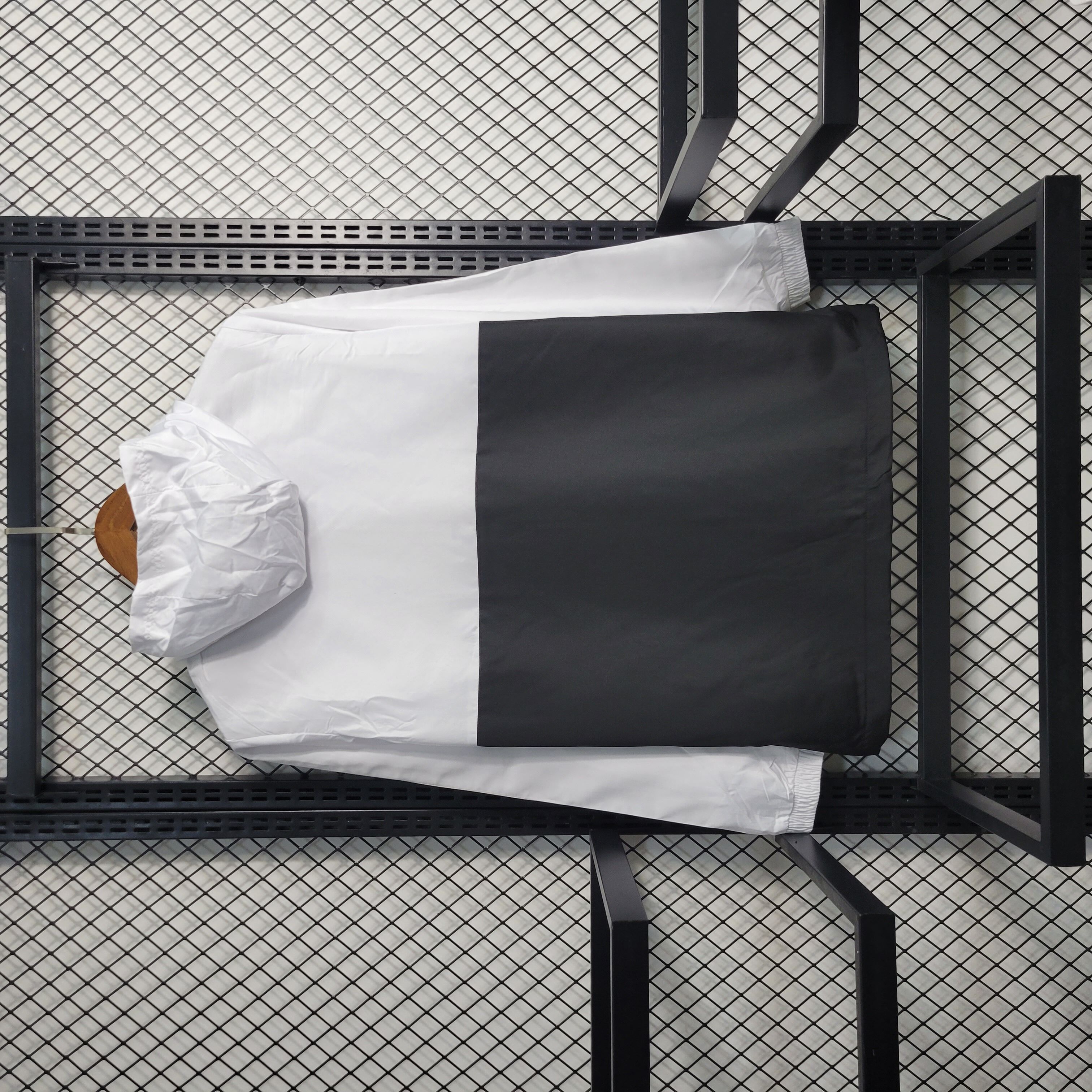 Belgium 23-24 Player Windbreaker Jacket - Black & White - Unitedfutballjersey