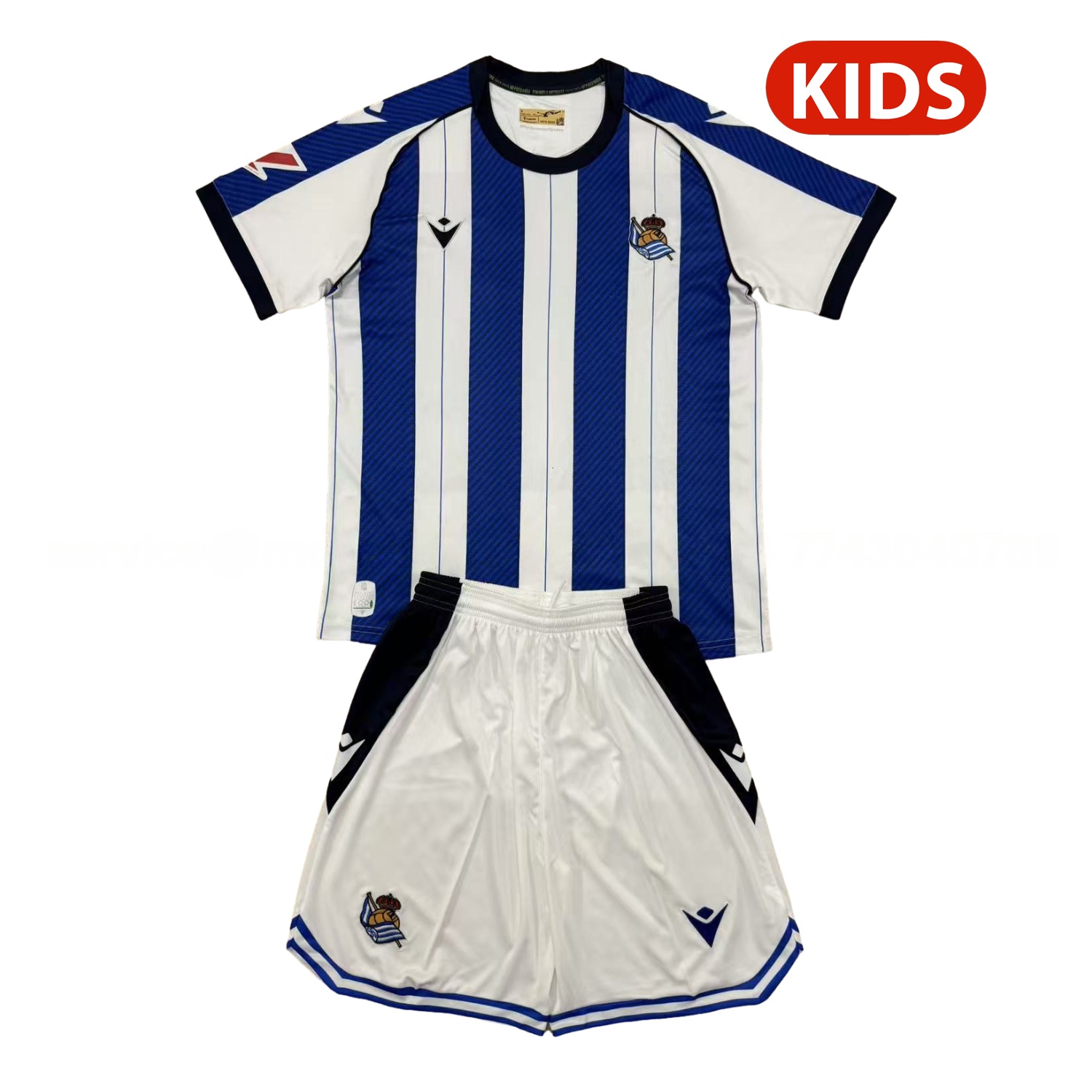 Real Sociedad 25-26 Home Kids Kit - Unitedfutballjersey
