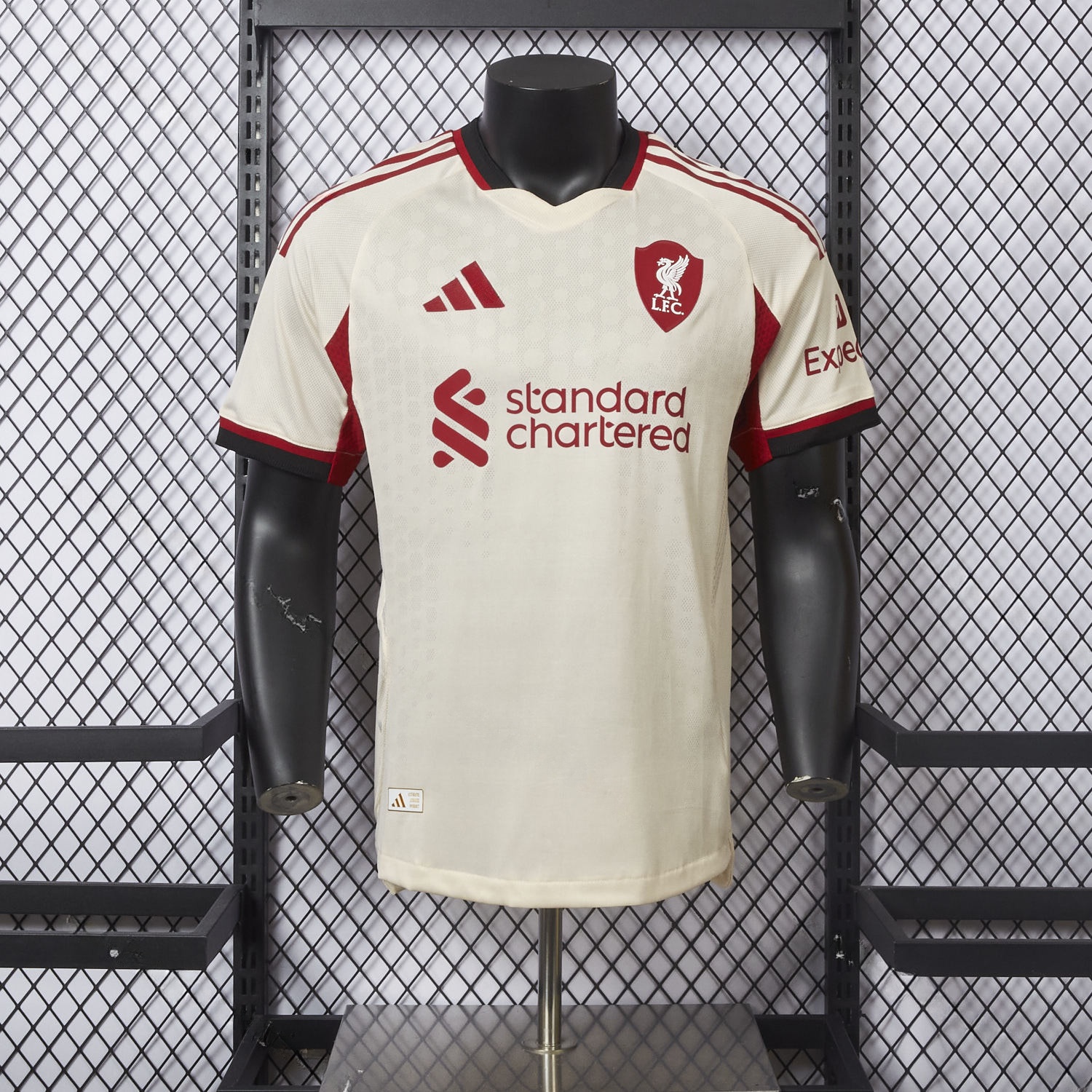 Liver.pool 25-26 Away Beige Jersey - Player Version - Unitedfutballjersey