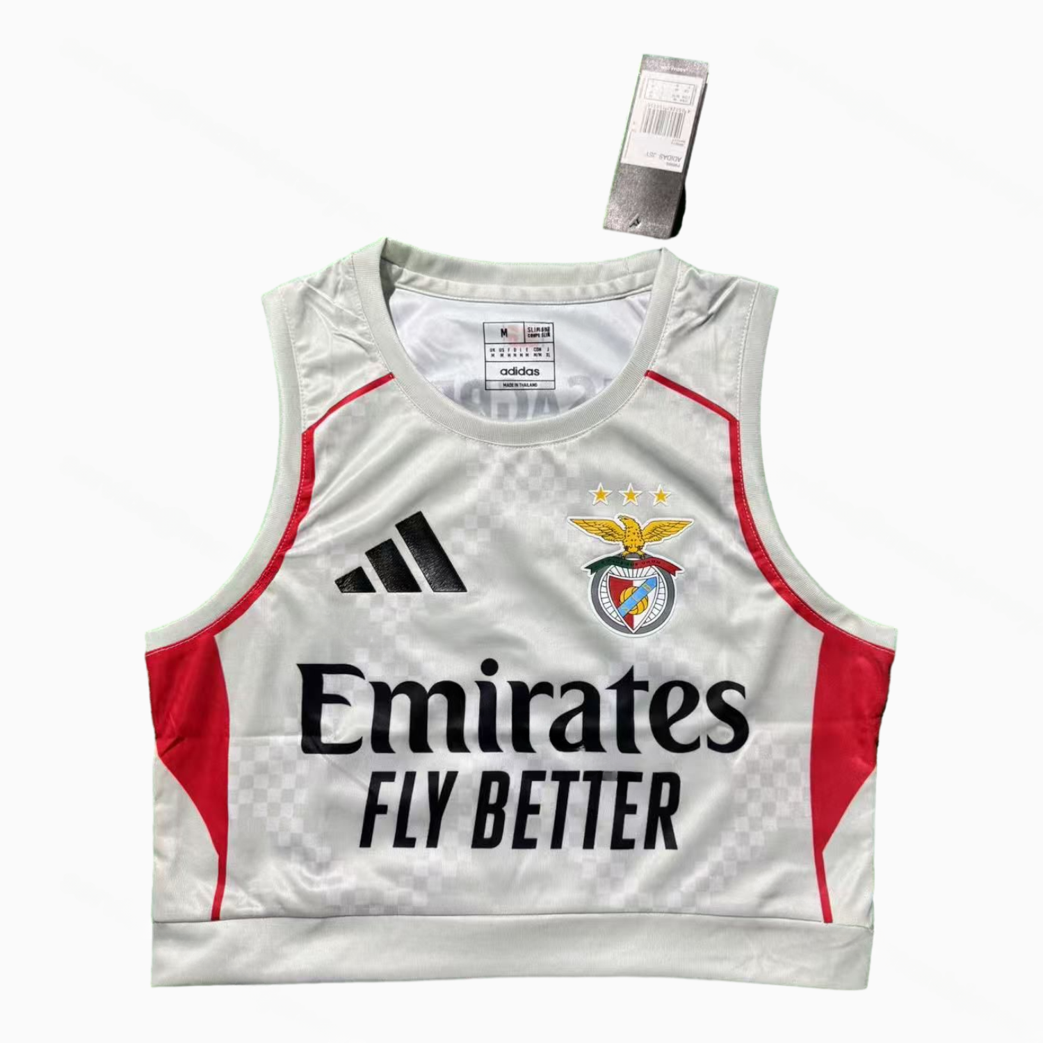 Women's Benfica 25-26 Away White Yoga Vest - Unitedfutballjersey