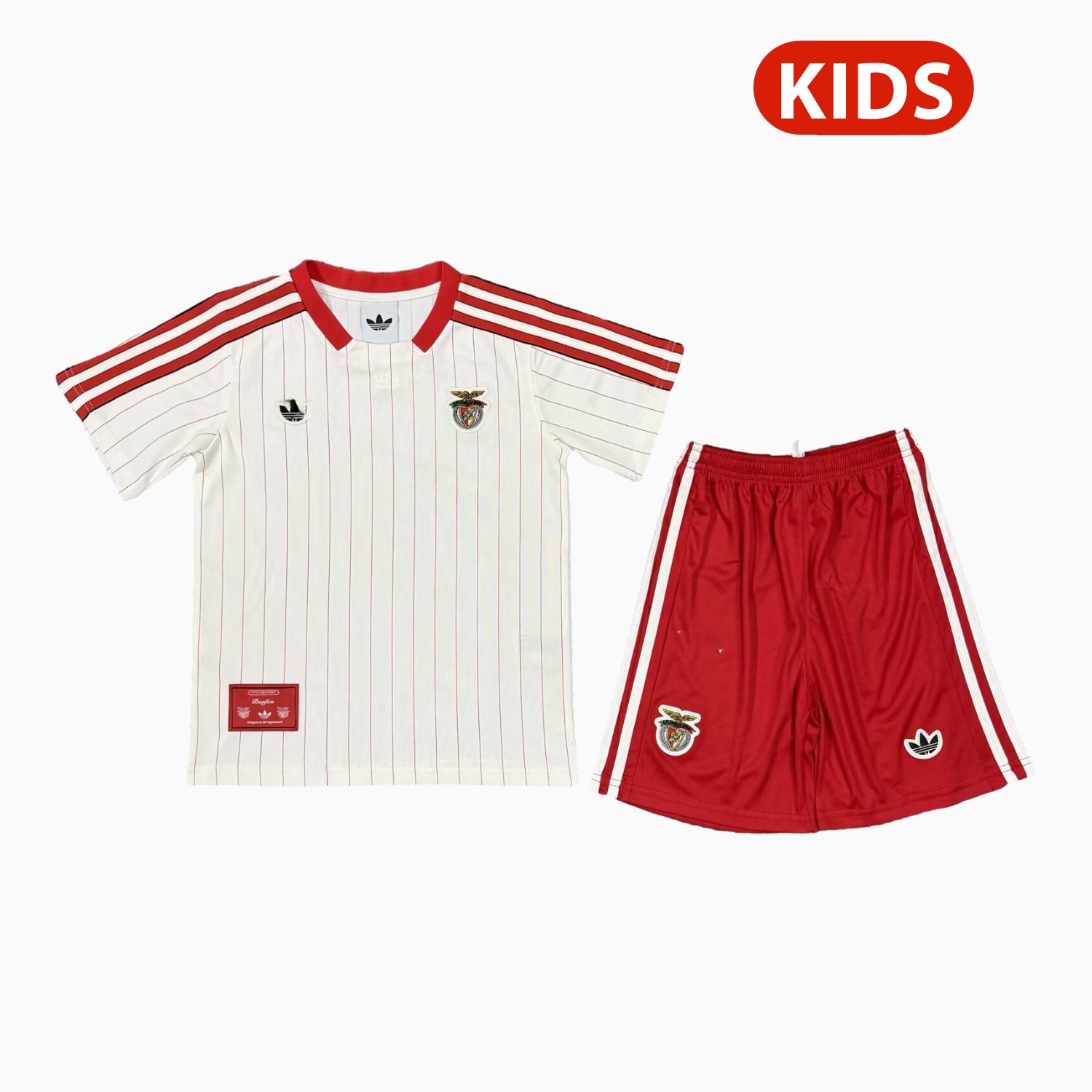 Benfica 25-26 Icon Range Travel White Special Edition Kids Kit - Unitedfutballjersey