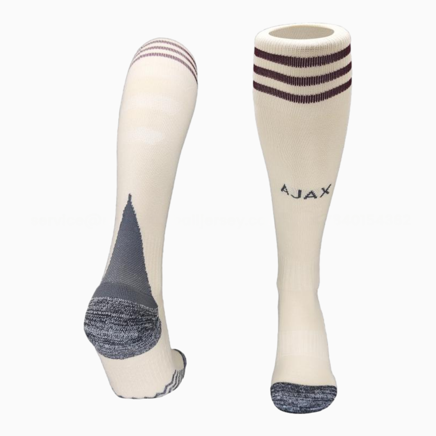 Ajax 25-26 Third Socks - Off White - Unitedfutballjersey