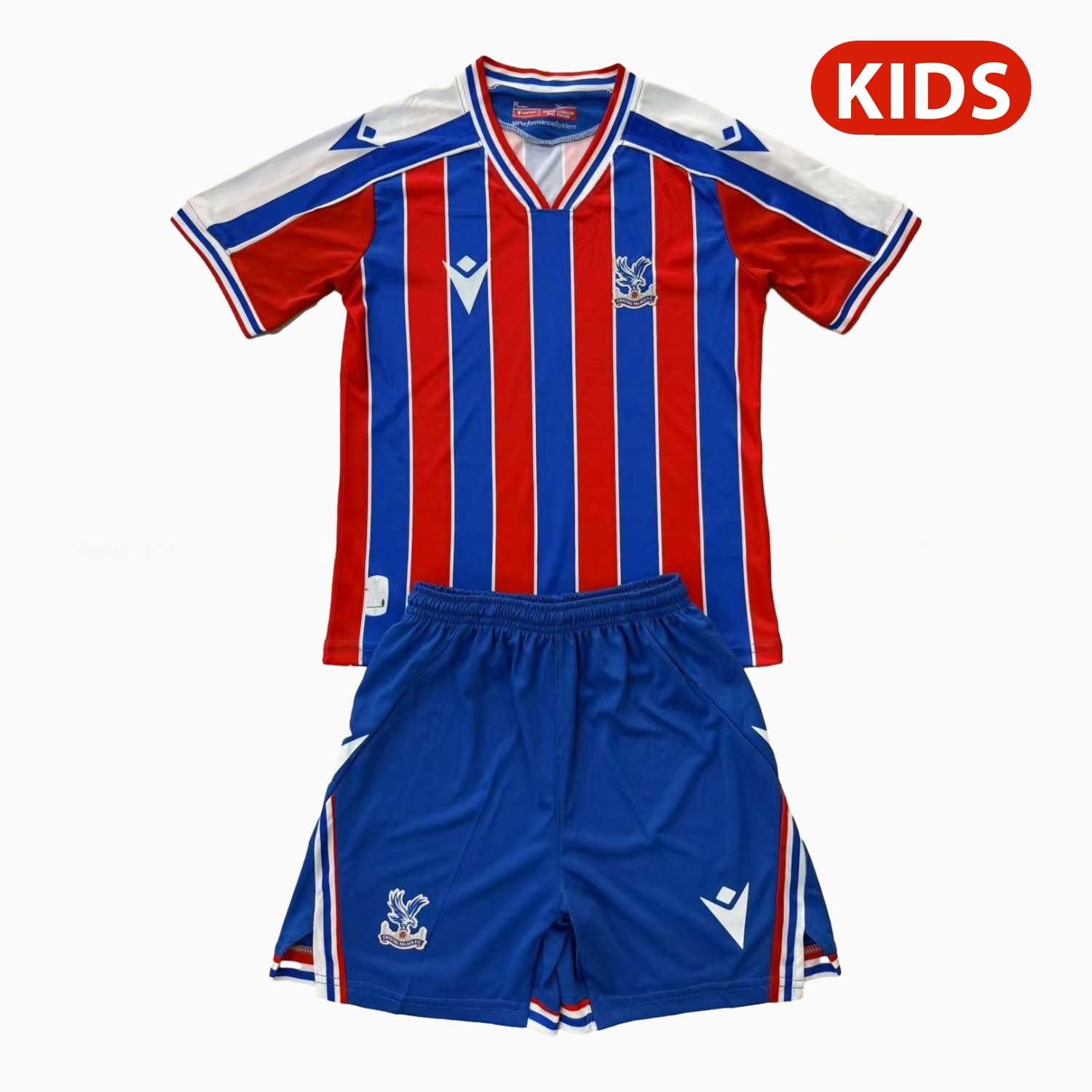 Crystal Palace 25-26 Home Kids Kit - Unitedfutballjersey