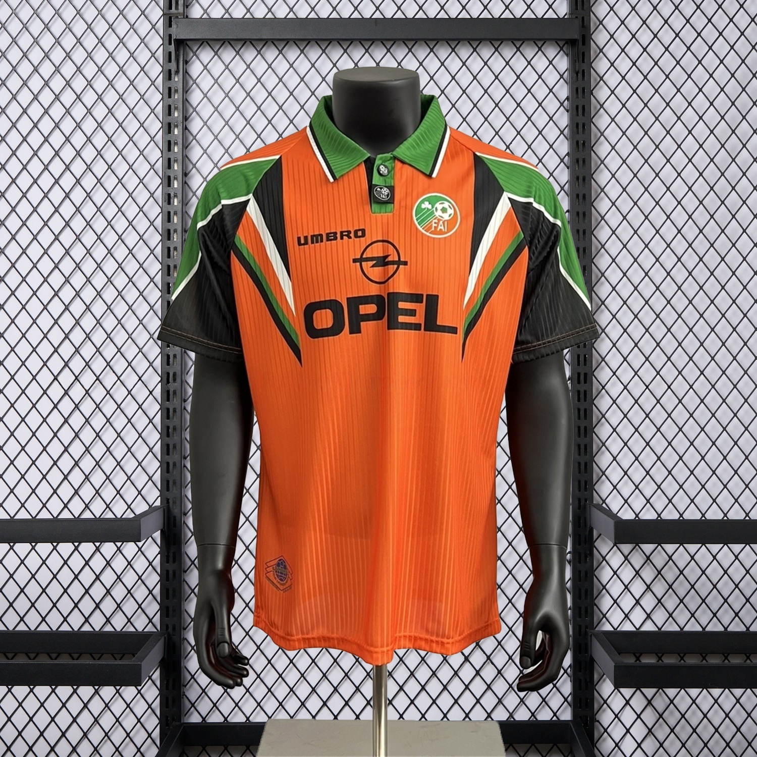 Retro Ireland 1996-97 Away Orange Jersey - Unitedfutballjersey