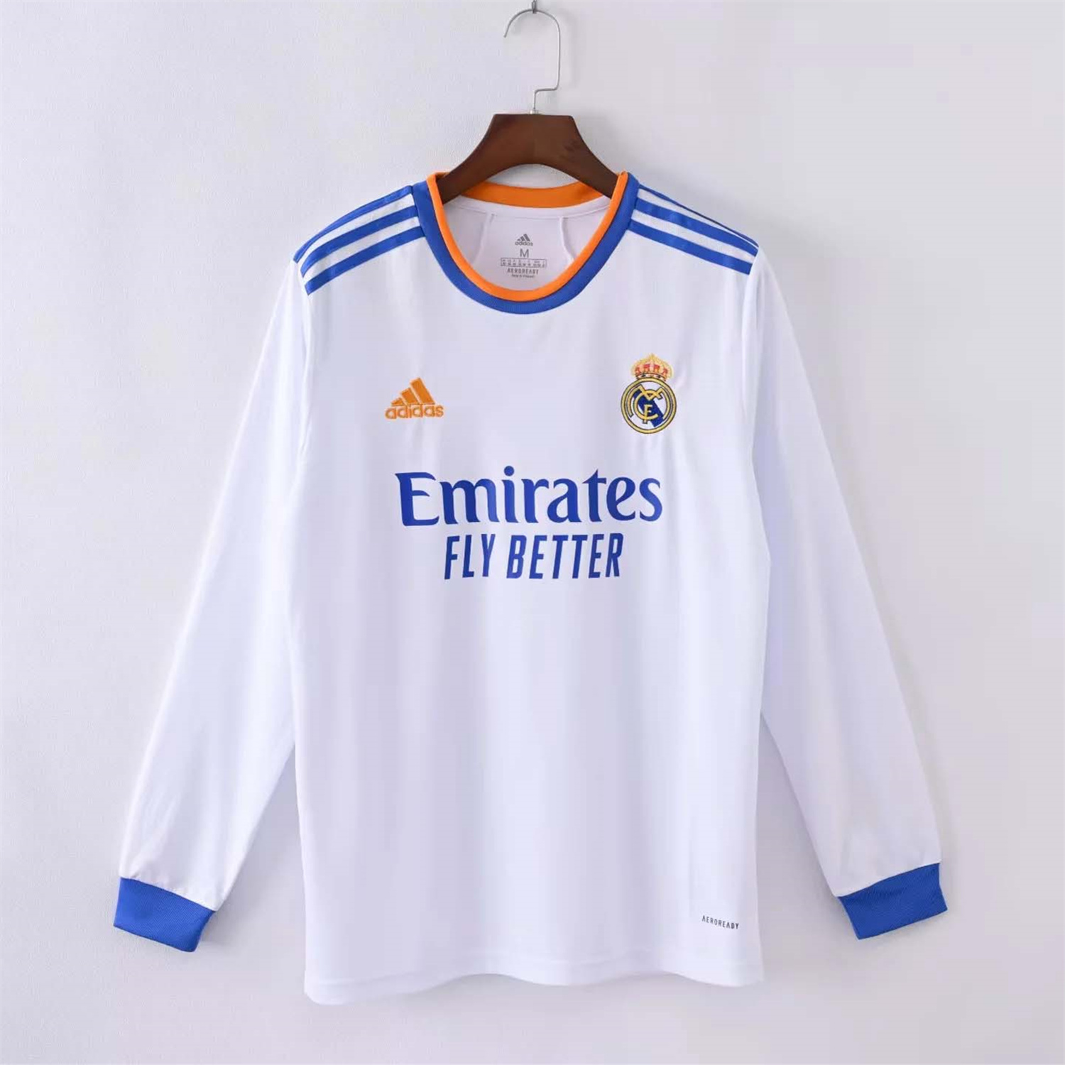Retro Real Madrid 21-22 Home Long Sleeve Jersey - Unitedfutballjersey