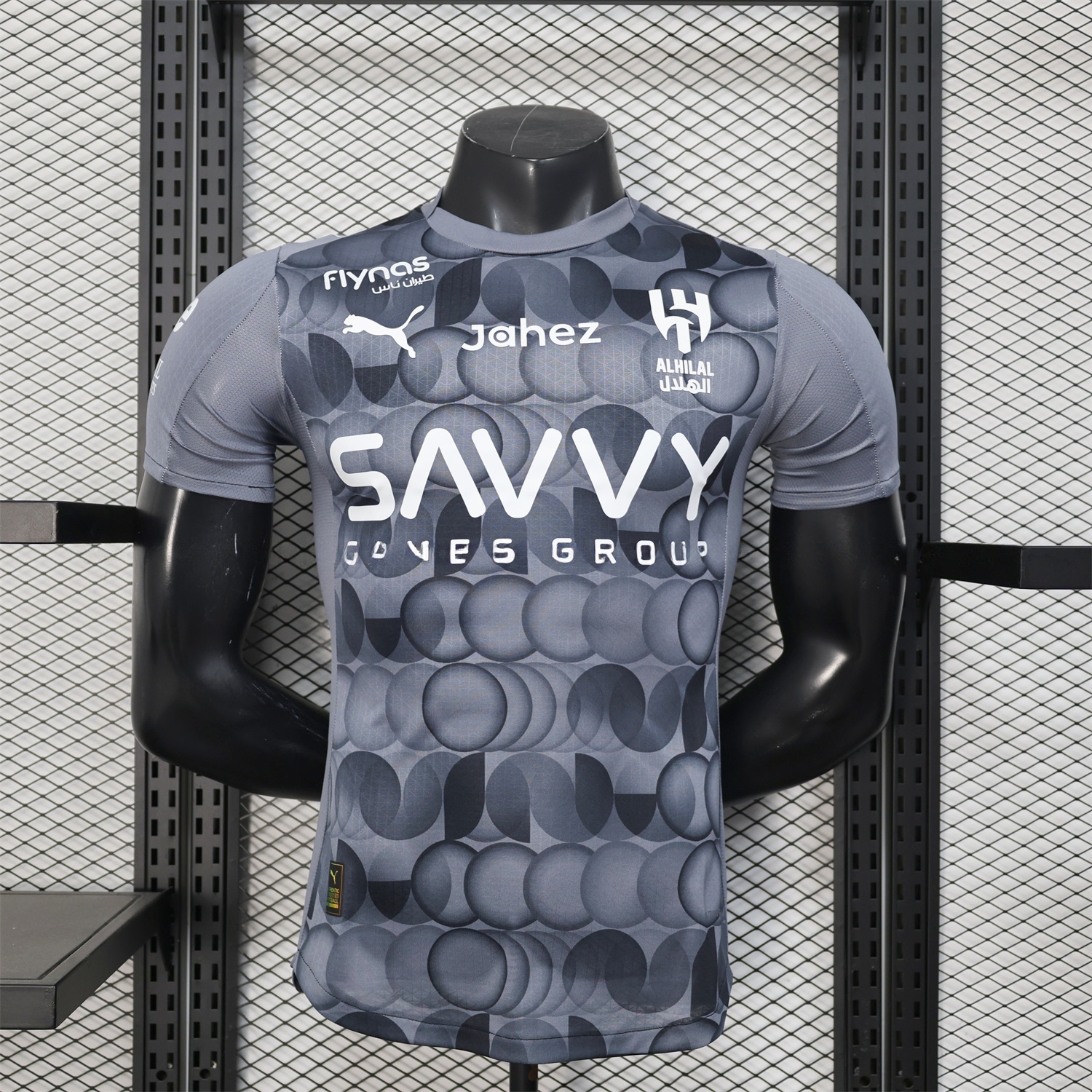 Al Hilal Riyadh Crescent 25-26 Third Grey Jersey - Player Version - Unitedfutballjersey