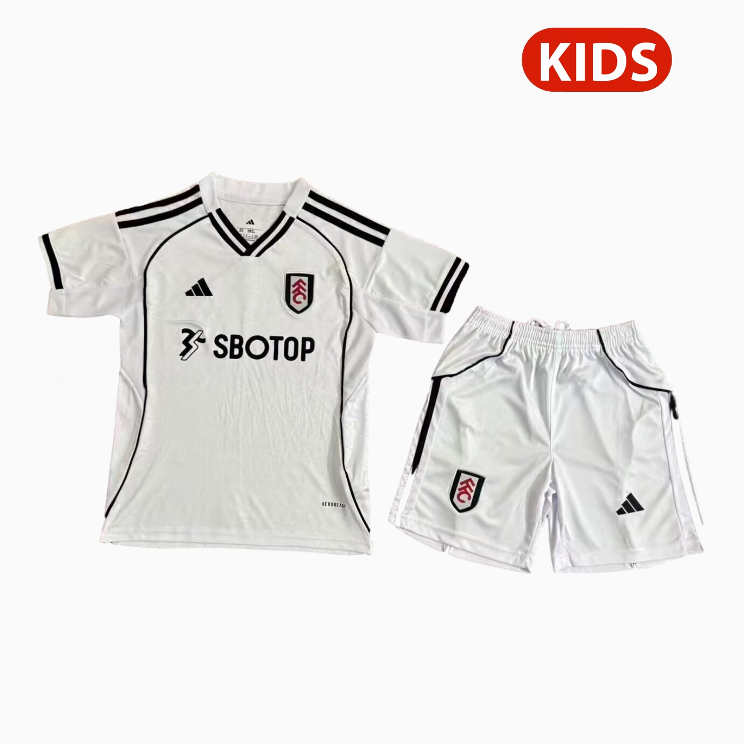Fulham 25-26 Home Kids Kit - Unitedfutballjersey