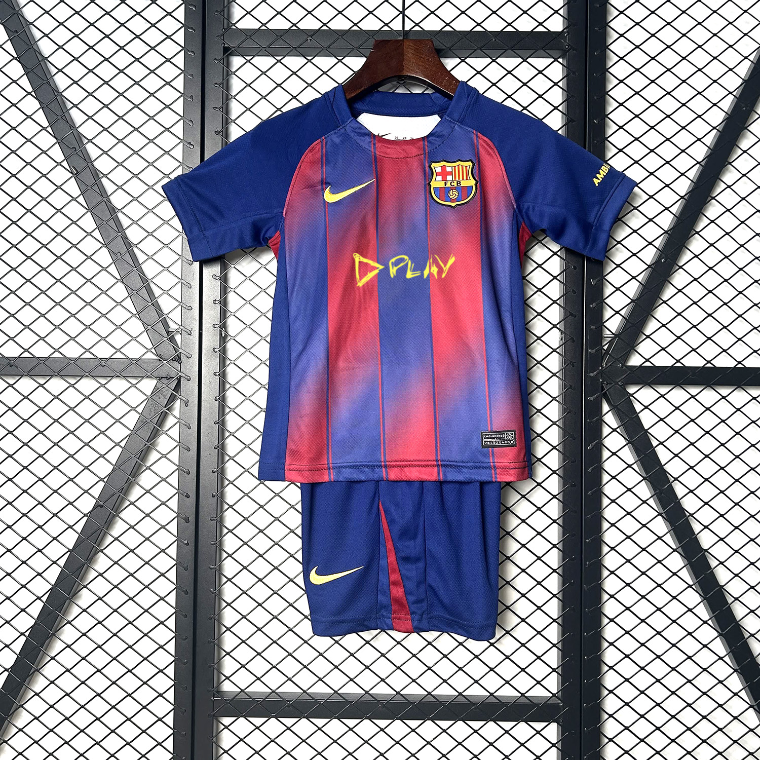Barcelona 25-26 Ed Sheeran Home Special Kids Kit - Fans Version - Unitedfutballjersey