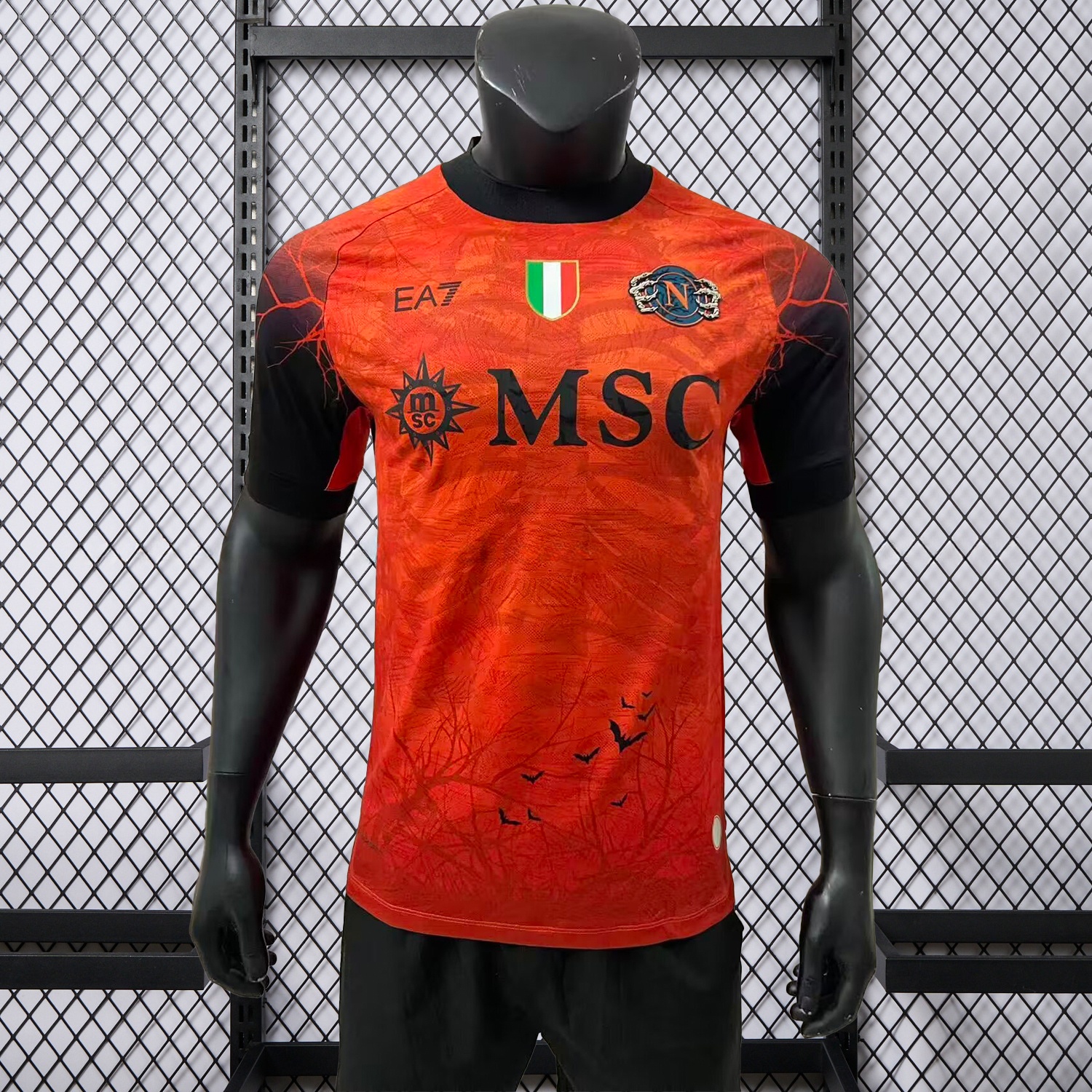 Napoli 25-26 Halloween Orange Goalkeeper Jersey - Player Version - Unitedfutballjersey
