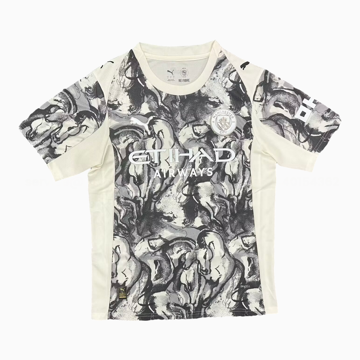 Manchester City 25-26 Year of the Horse Ink Painting Special Jersey - Fans Version - Unitedfutballjersey