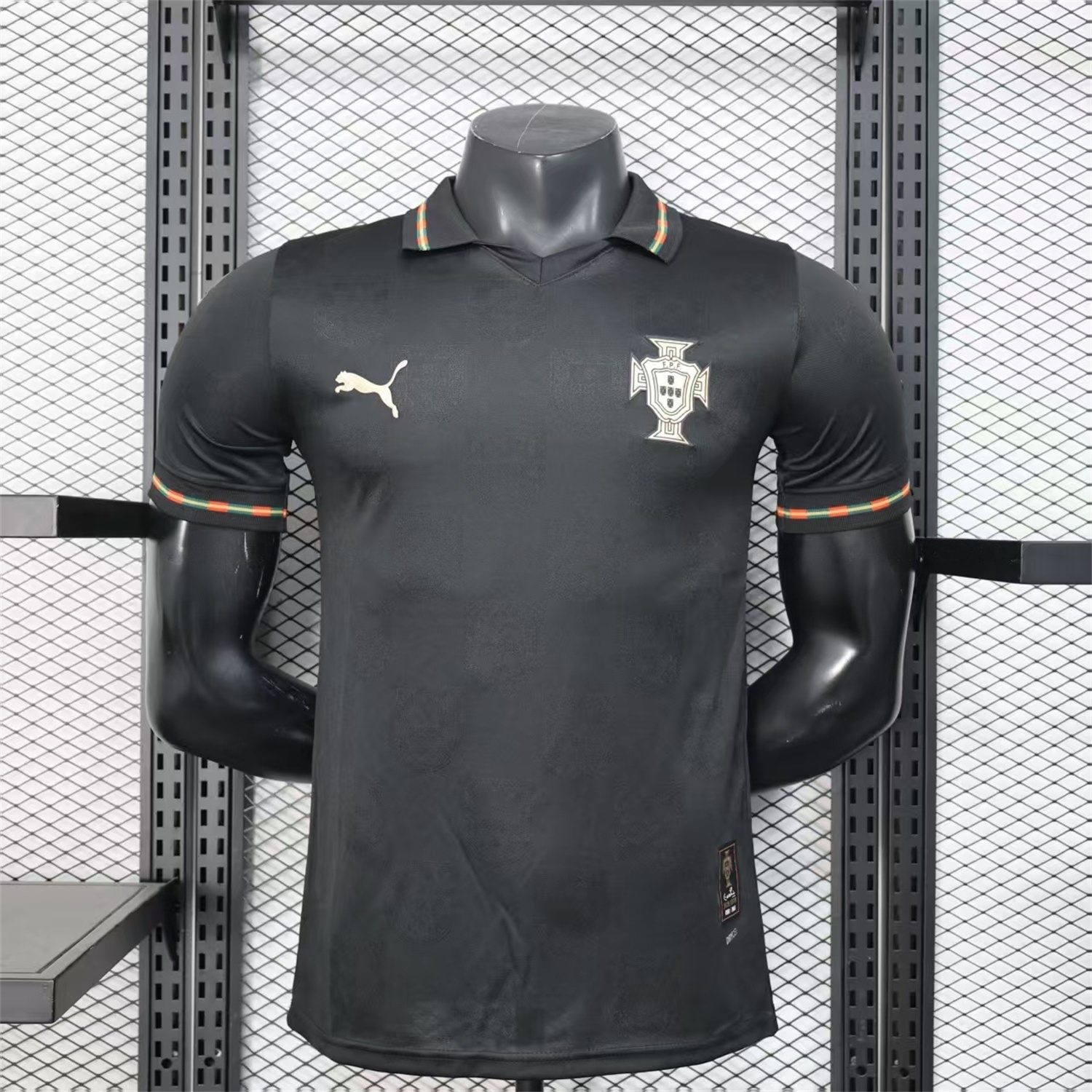 Portugal 2026 Away Black Jersey (Leaked Version) - Player Version - Unitedfutballjersey