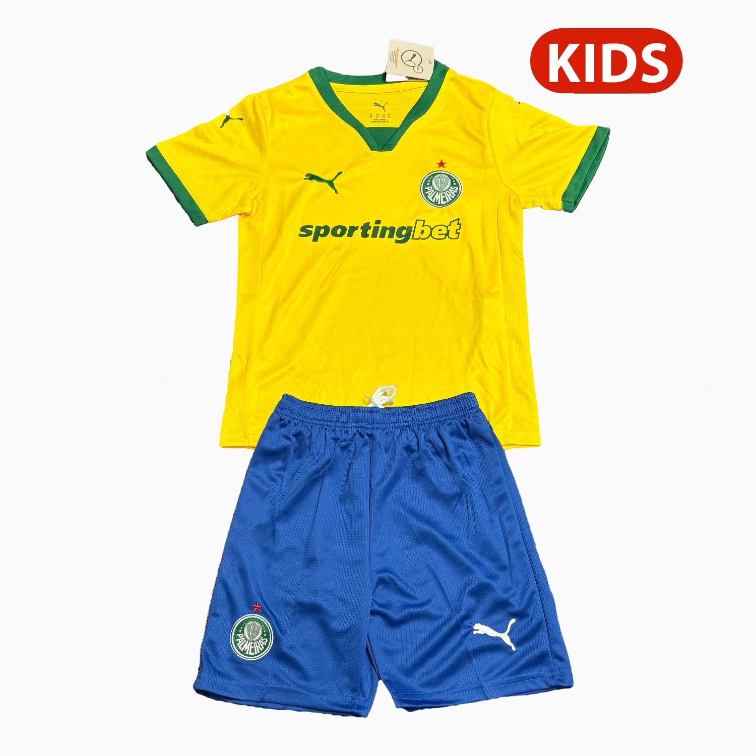 Palmeiras 25-26 Third Yellow Kids Kit - Unitedfutballjersey