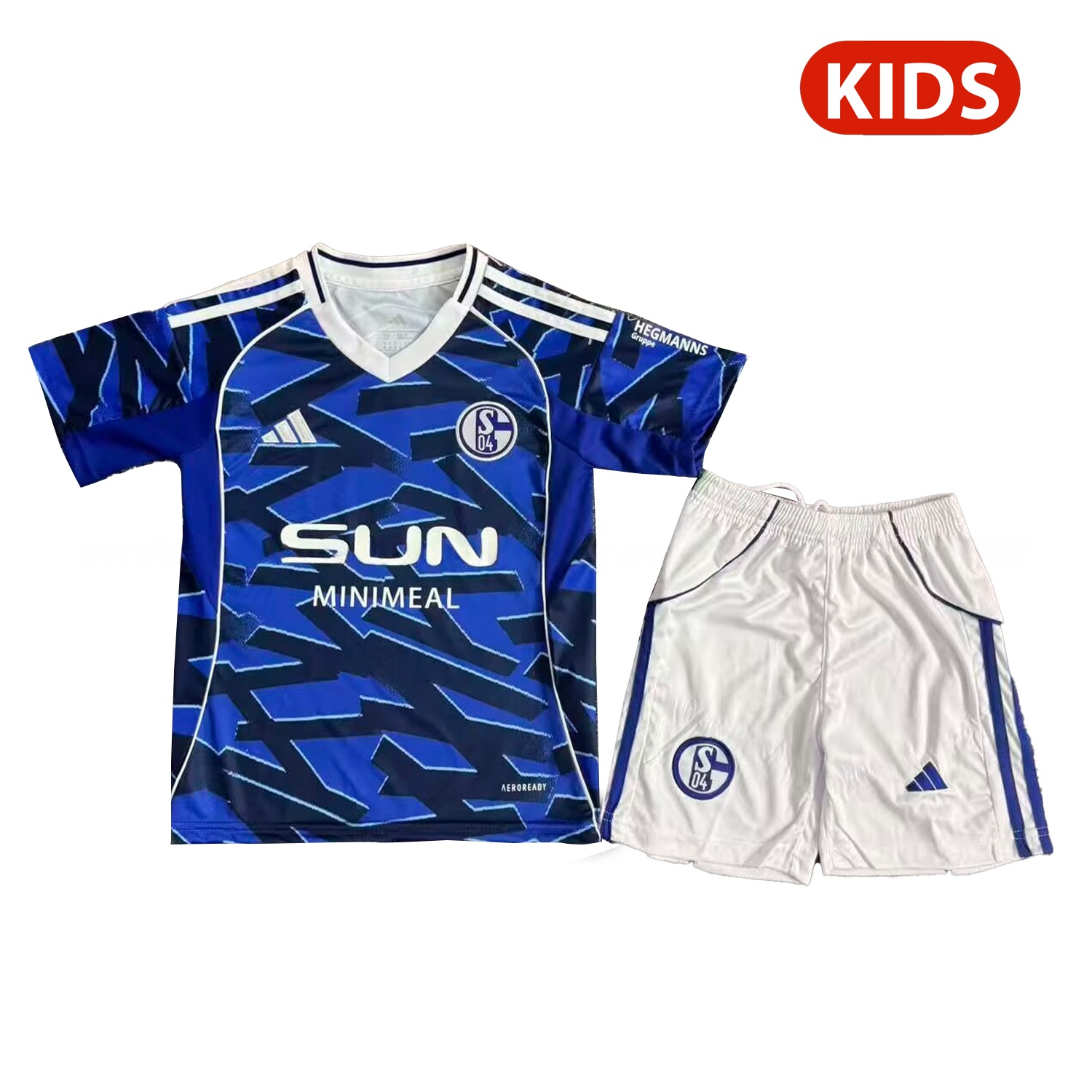 Schalke 04 25-26 Home Kids Kit - Unitedfutballjersey