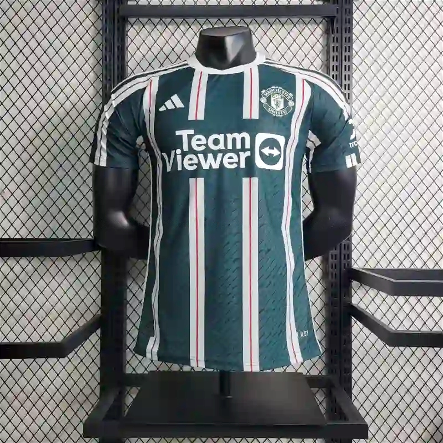 Retro Manchester United 2023-24 Away Green Jersey - Player Version - Unitedfutballjersey