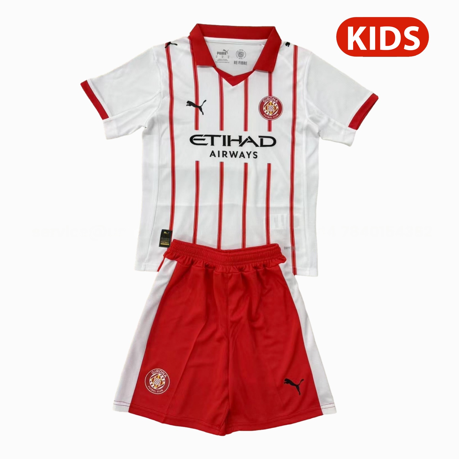 Girona 25-26 Home Kids Kit - Unitedfutballjersey