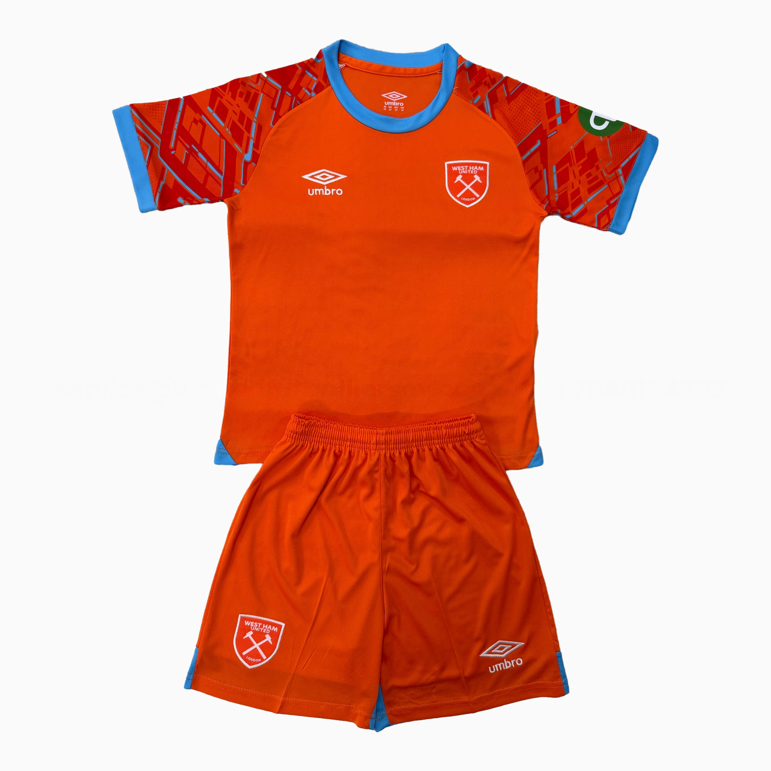 West Ham United 25-26 Orange Goalkeeper Men's Adult Jersey Set - Fans Version - Unitedfutballjersey