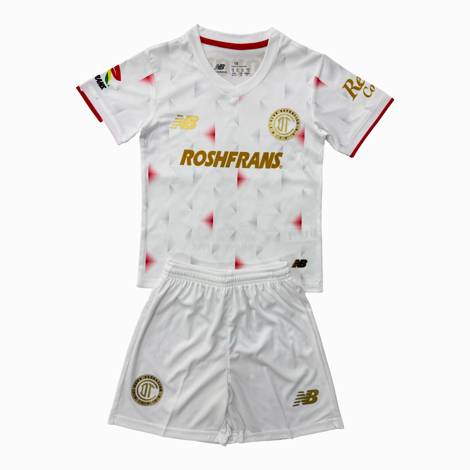 Toluca 25-26 Away White Kids Kit - Unitedfutballjersey