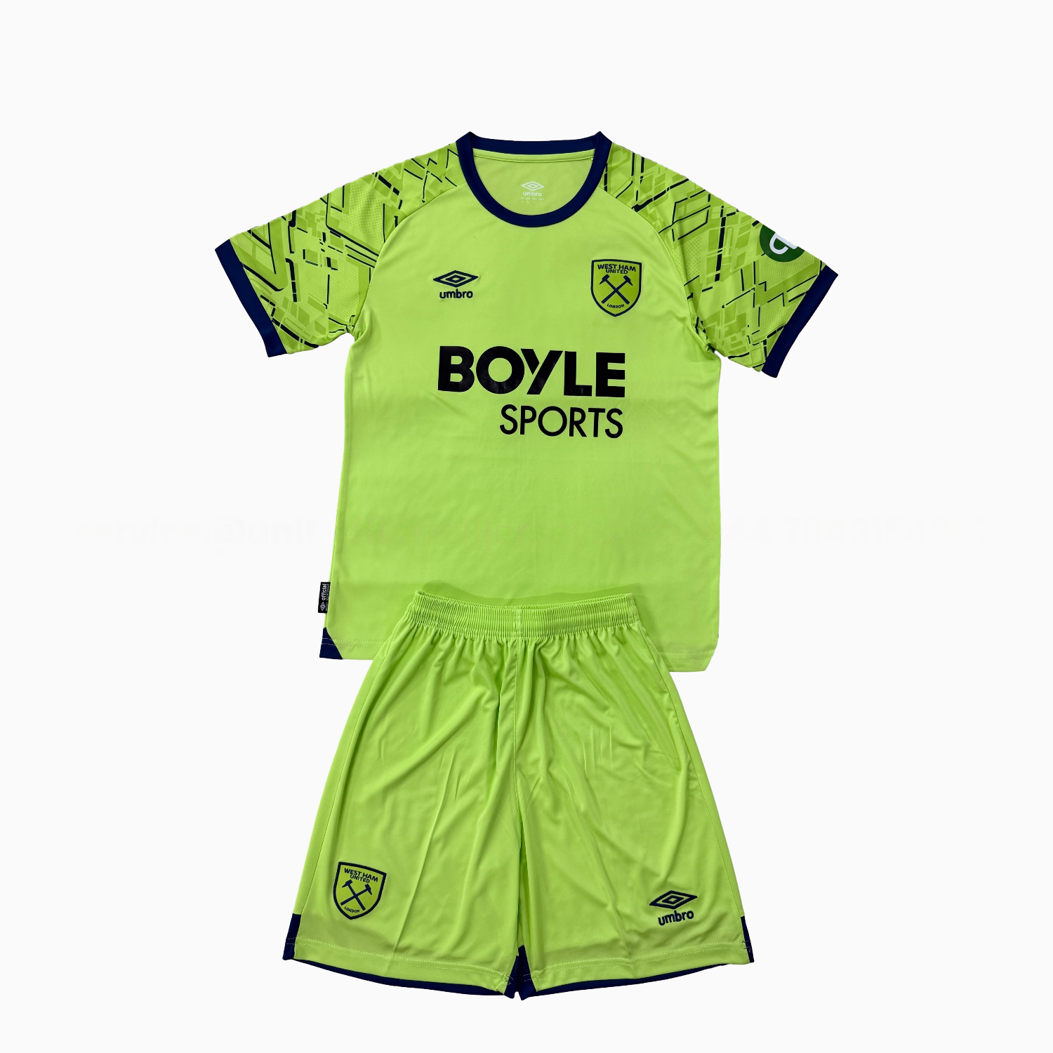 West Ham United 25-26 Green Goalkeeper Men's Adult Jersey Set - Fans Version - Unitedfutballjersey