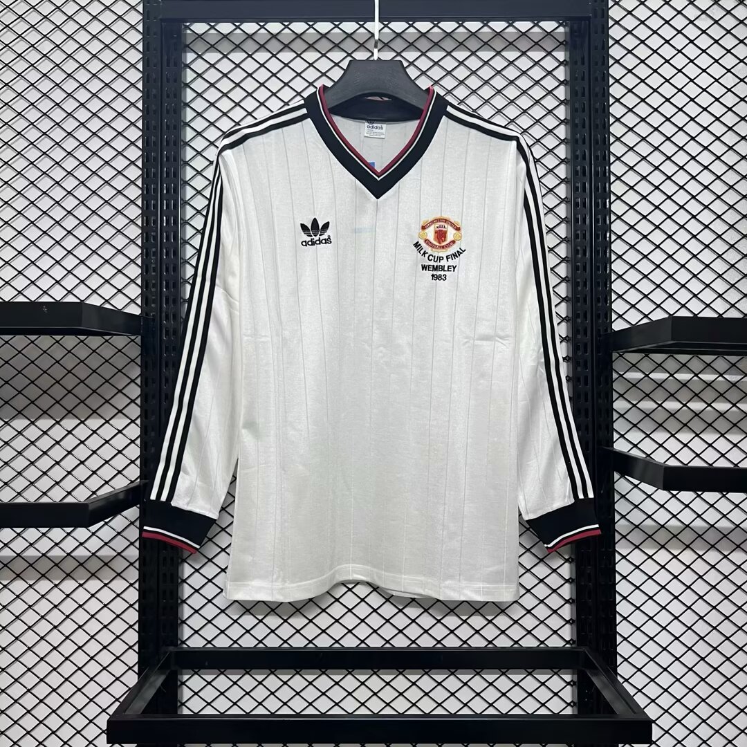 Manchester United Retro 82-84 Away Long Sleeve Jersey League Cup Final - Unitedfutballjersey