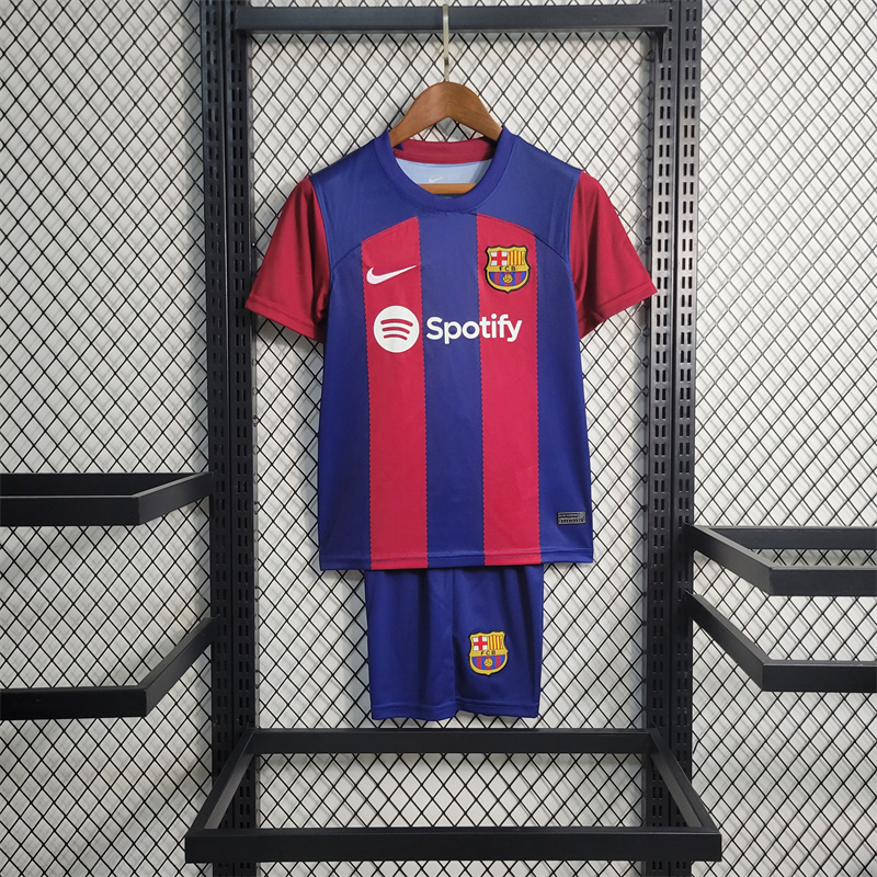 B.A.R.S.A 23-24 Home Kids Kit - Unitedfutballjersey