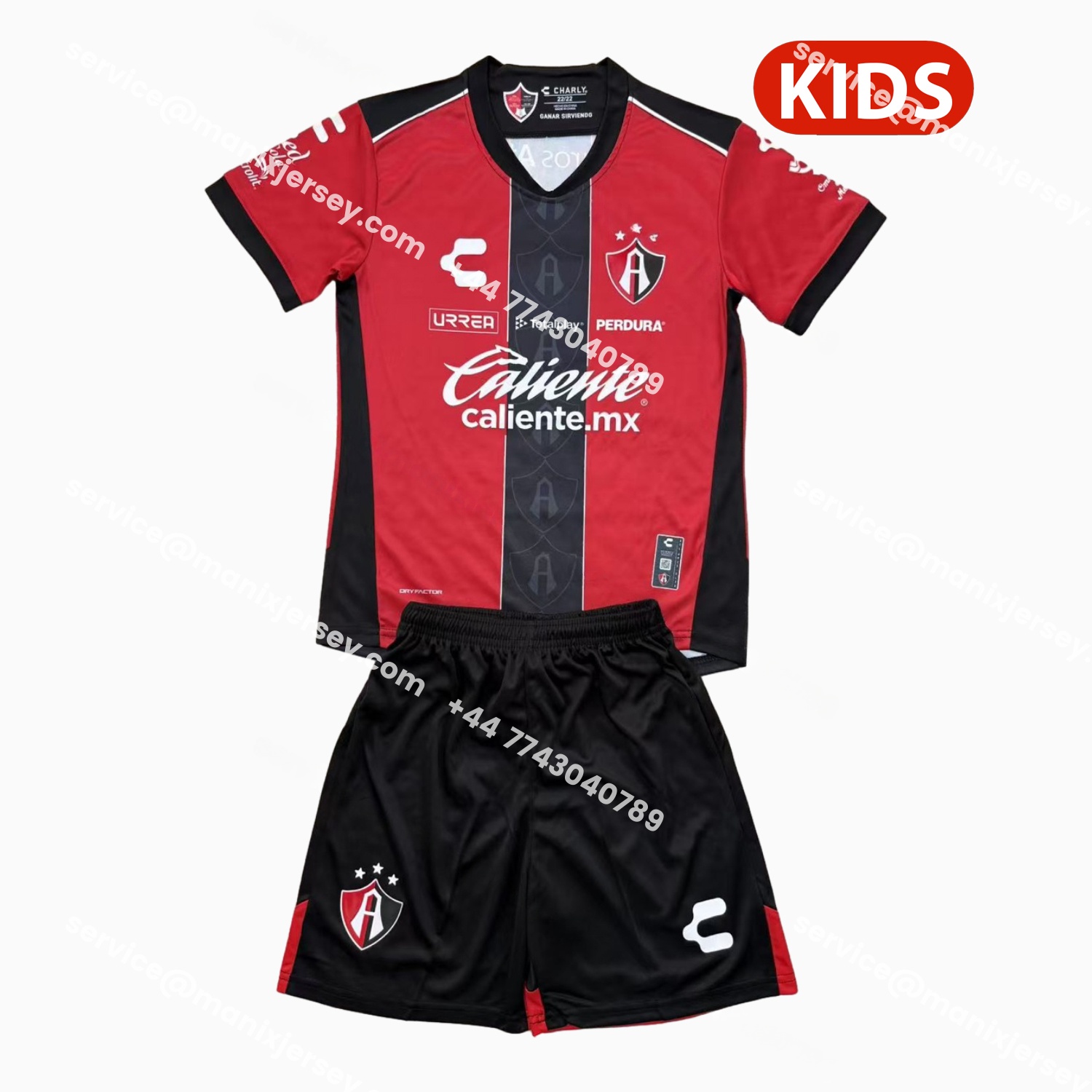 Atlas 25-26 Home Red Kids Kit - Unitedfutballjersey